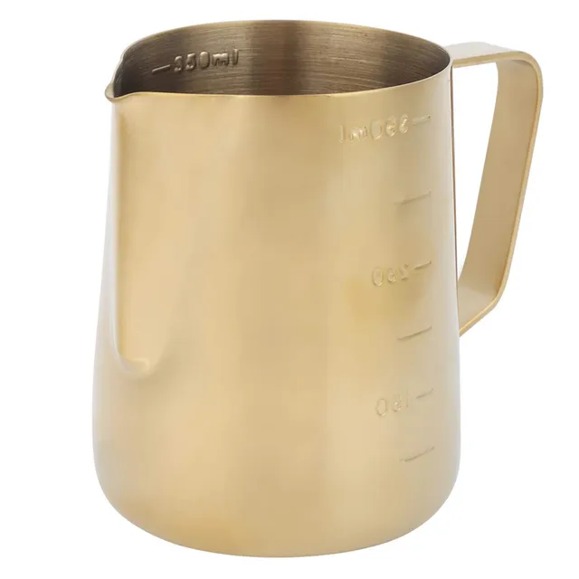 Omabeta Kitchen Utensils & Cooking Tools pichet à lait 350 ml inox doré gradué