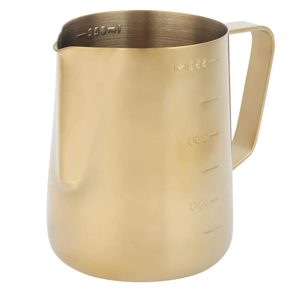 Omabeta Kitchen Utensils & Cooking Tools pichet à lait 350 ml inox doré gradué