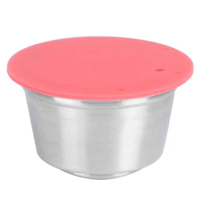 Omabeta Kitchen Appliances capsule café rouge réutilisable en inox