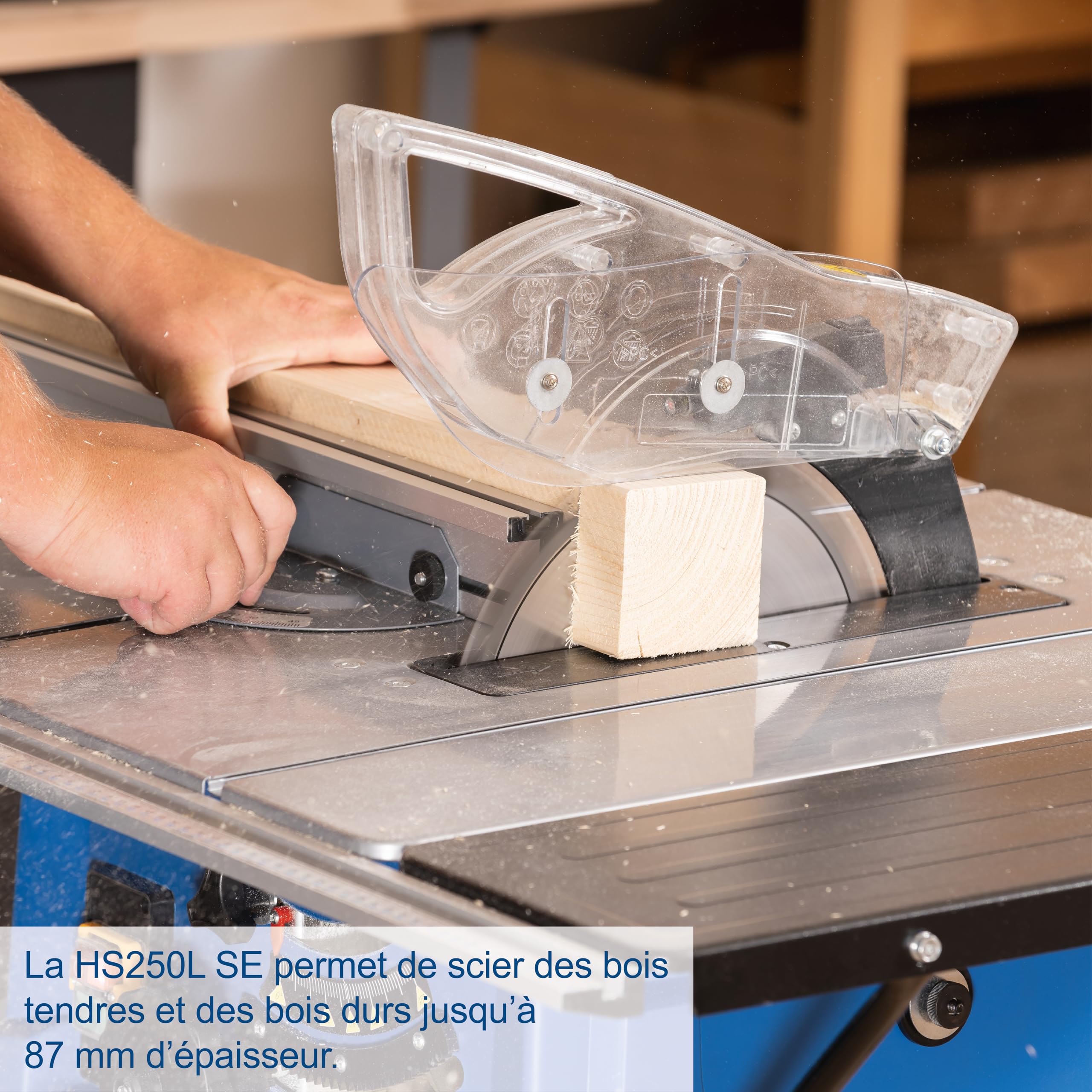 Scheppach HM Series HS250L scie sur table, 2000 W, lame 254 mm avec laser