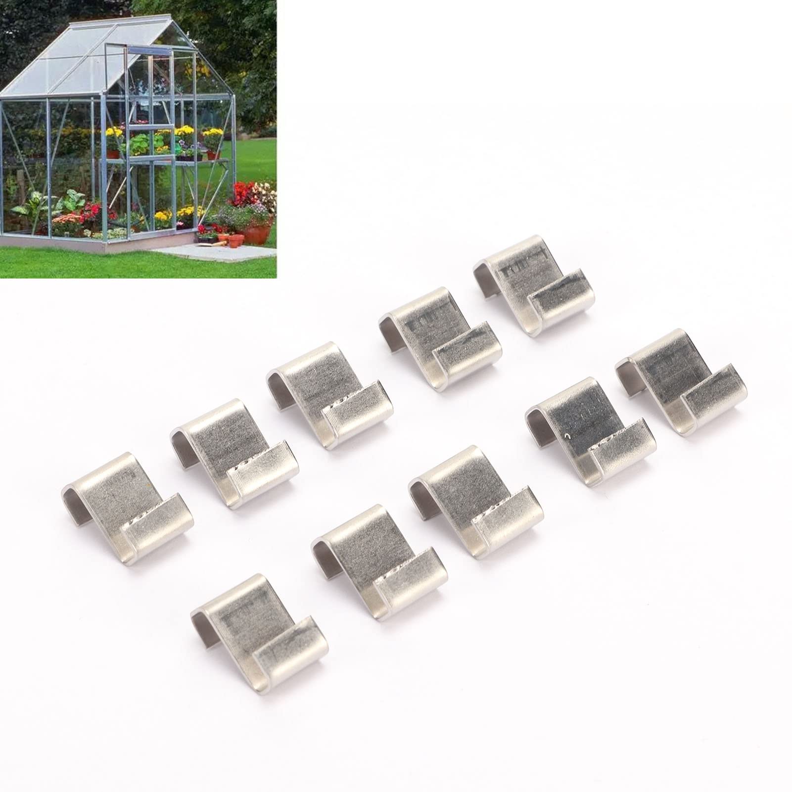 Omabeta Fasteners, Screws & Springs clips de vitrage Z 100 pièces inox