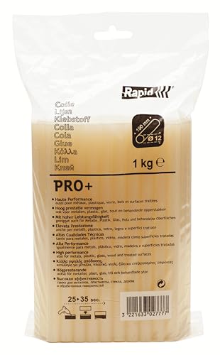 Rapid’os 16 Collage PRO+ bâtons de colle jaune 12 mm 1 kg imperméables