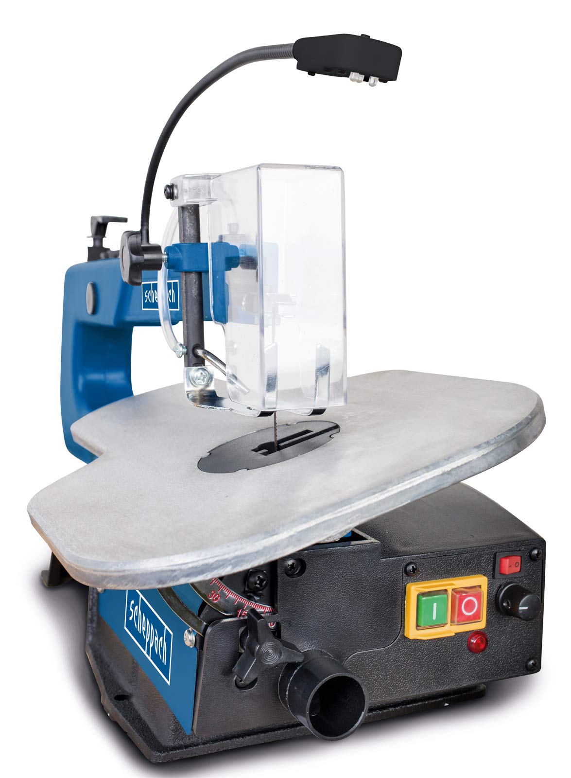 Scheppach BS Series Deco-XL scie à chantourner 125 W, avec pédale