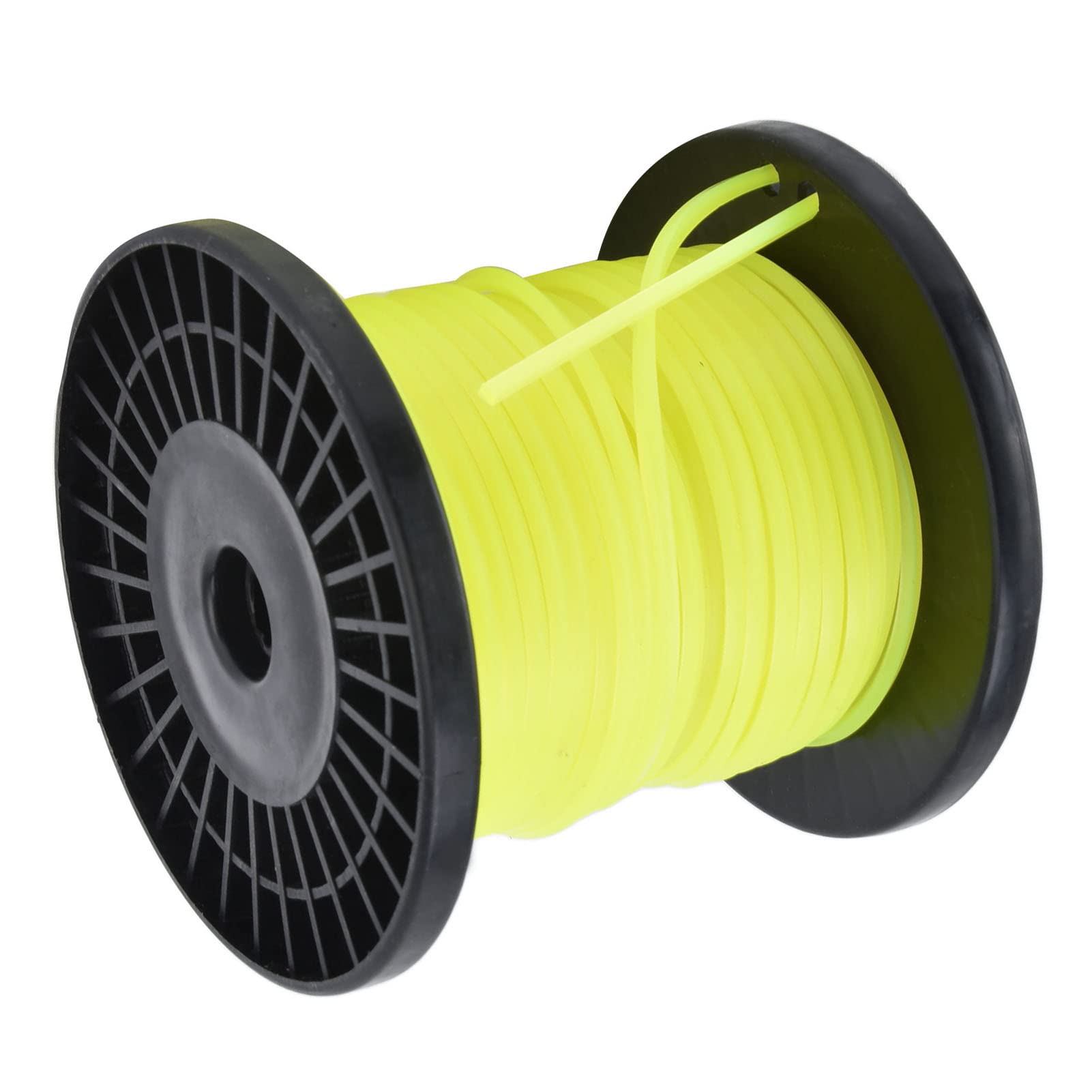 Omabeta Garden Machinery & Agricultural Equipment fil de débroussailleuse carré 3 mm, 30 m jaune en nylon
