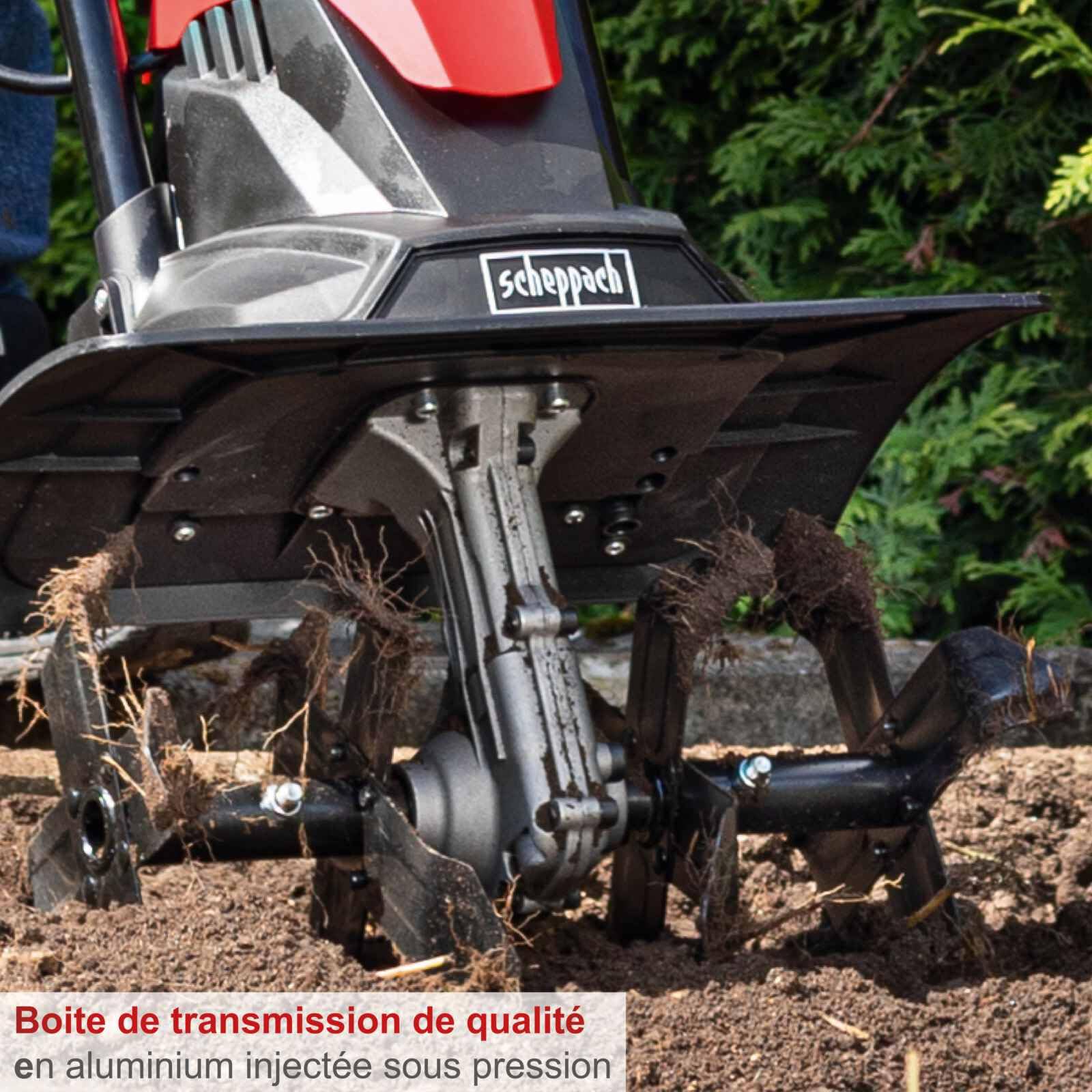 Scheppach KG Series MTE380 motobineuse électrique 36 cm, 1 050 W