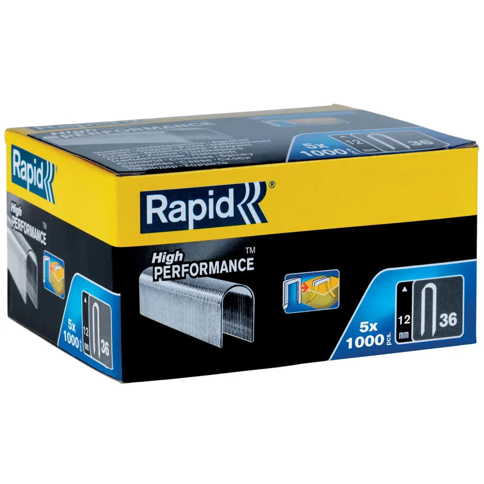 Rapid Agrafage n°36 agrafes câble 12 mm, 5000 pièces, galvanisées