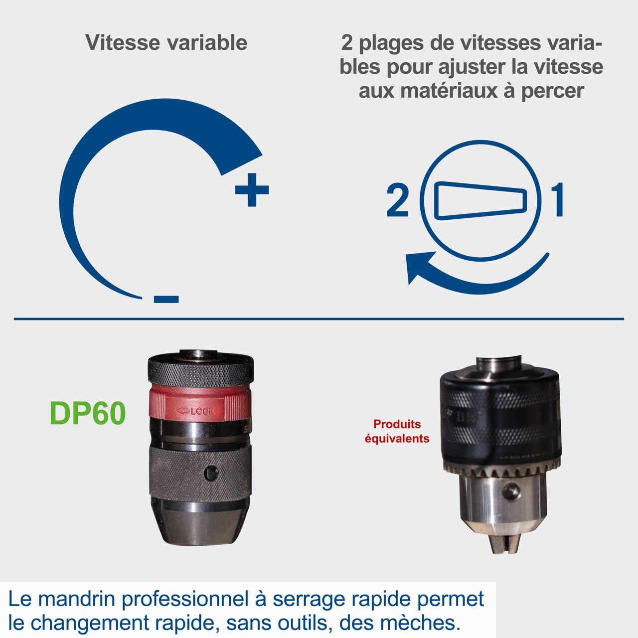 Scheppach ST Series DP60 SE perceuse d’établi 710 W avec écran numérique