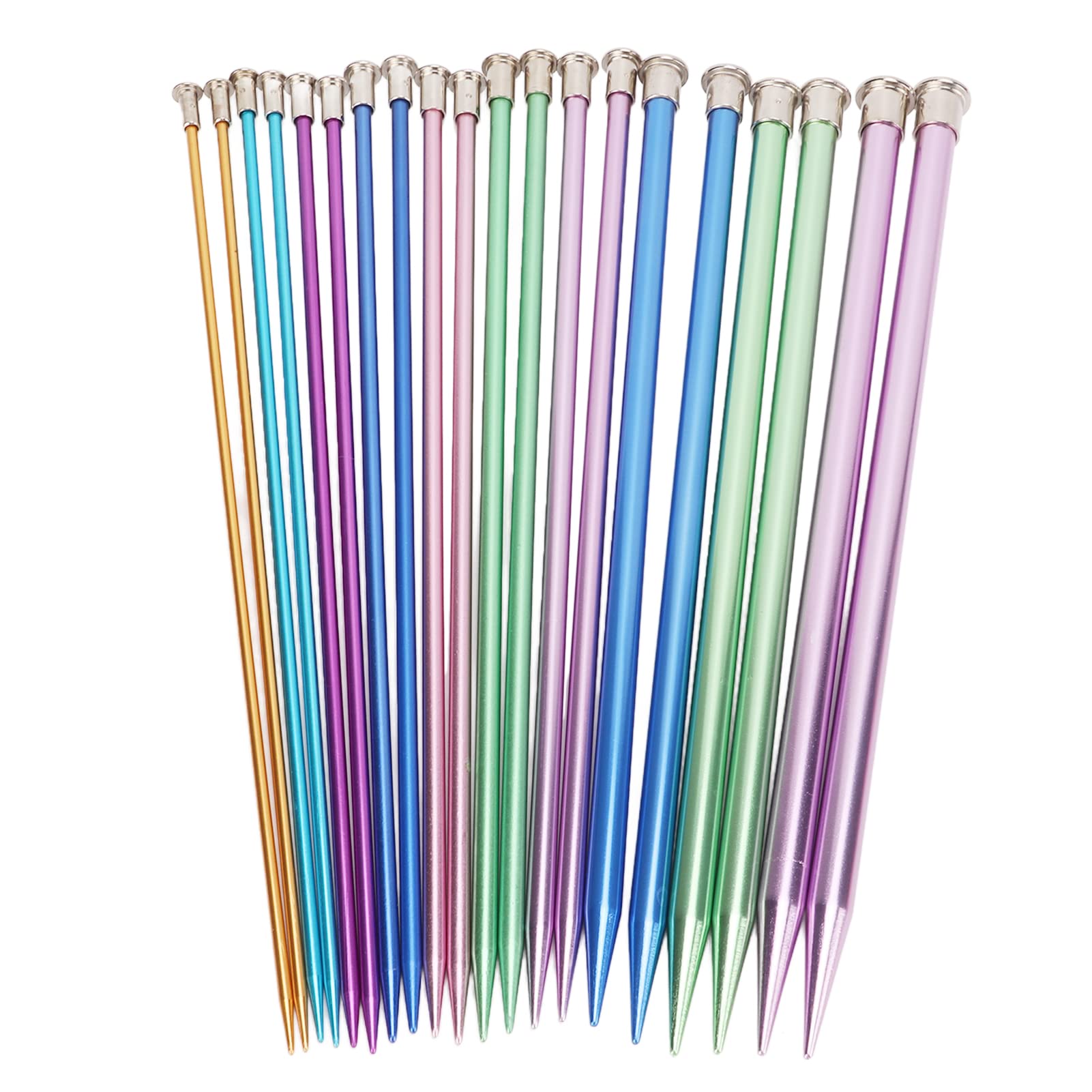 Omabeta Toys & Games aiguilles à tricoter en aluminium 25 cm colorées