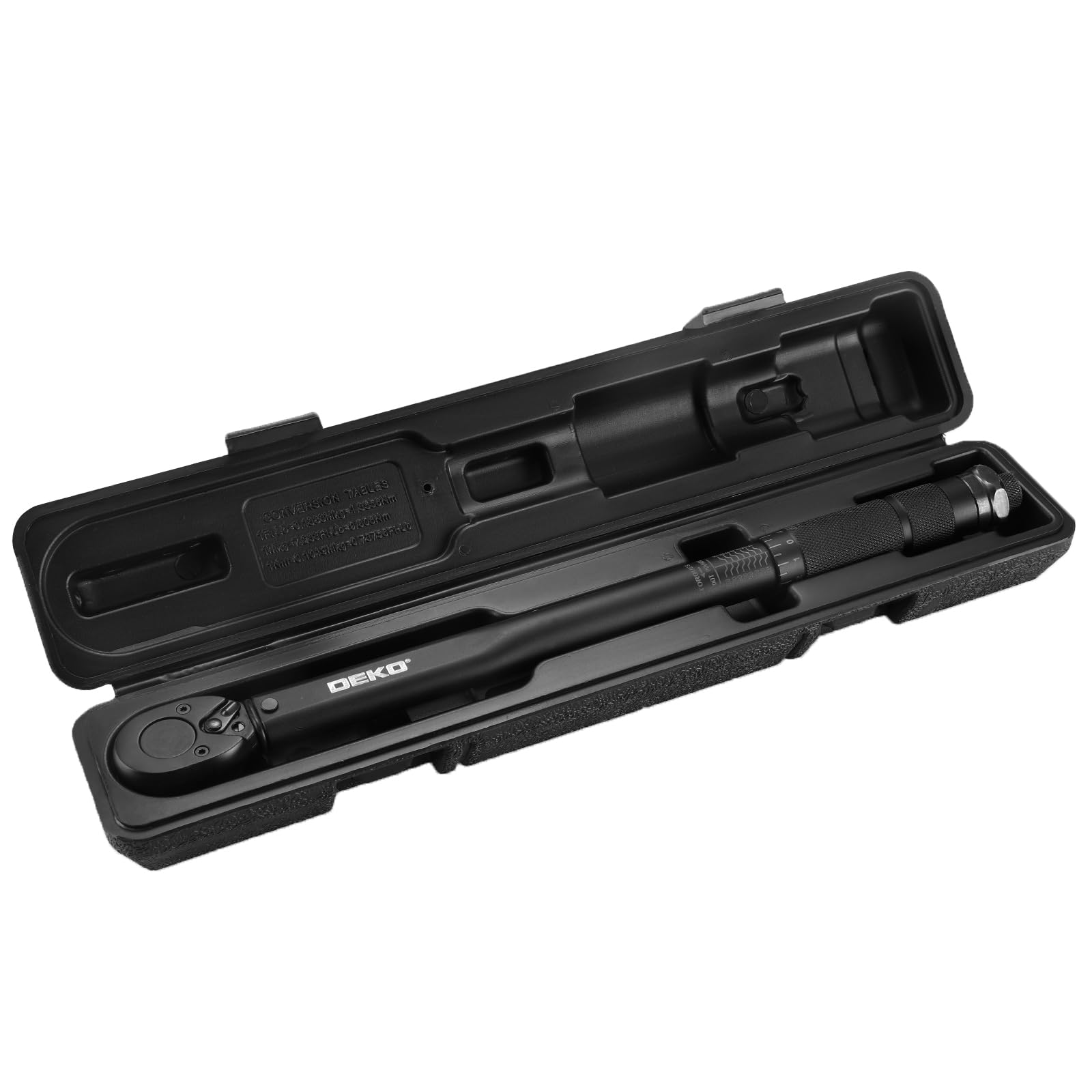 DEKOPRO SOCKET SET clé dynamométrique à cliquet 3/8 po 13,6–108,5 Nm