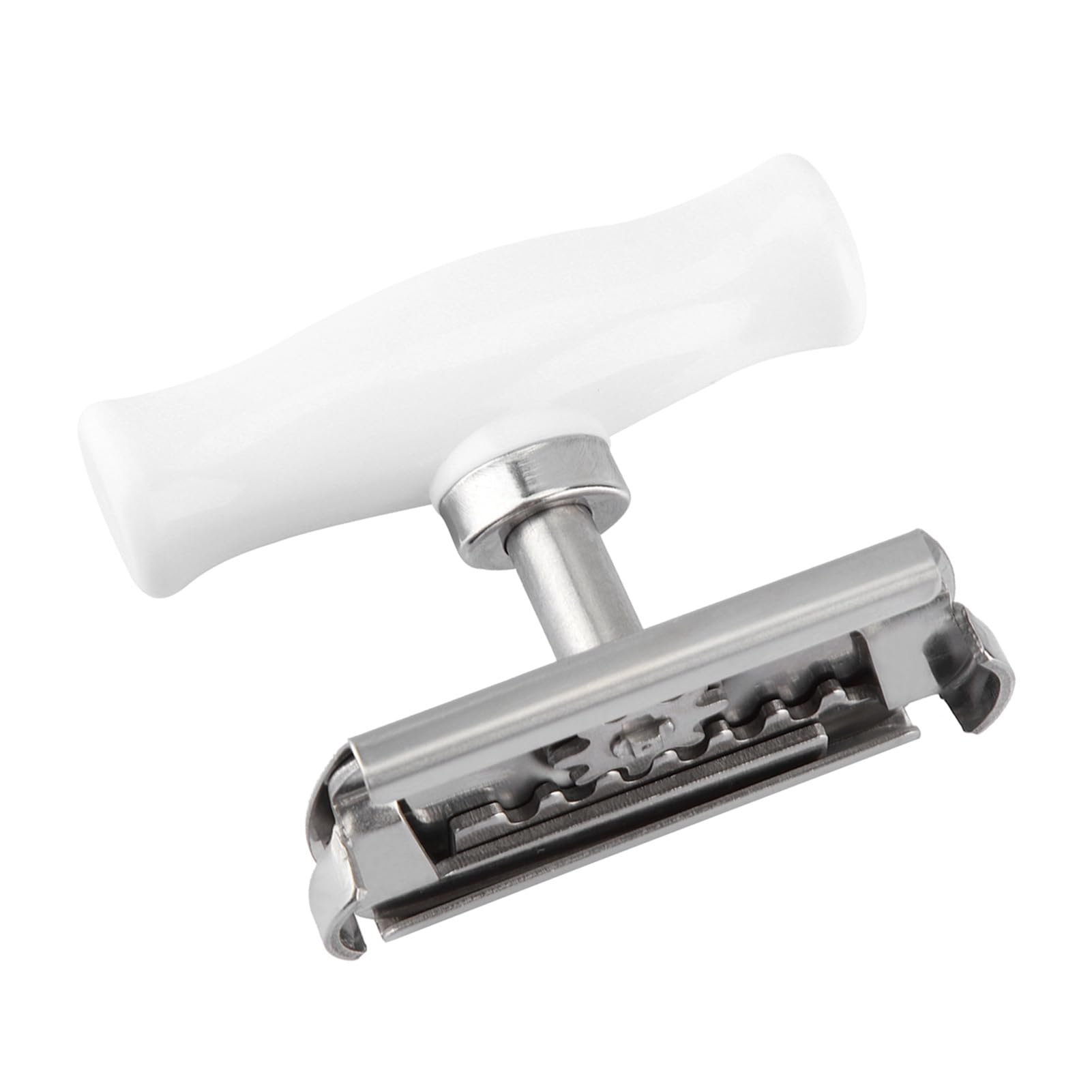 Omabeta ouvre-bocal compact en acier inoxydable pour pots de 2,4 à 10,2 cm
