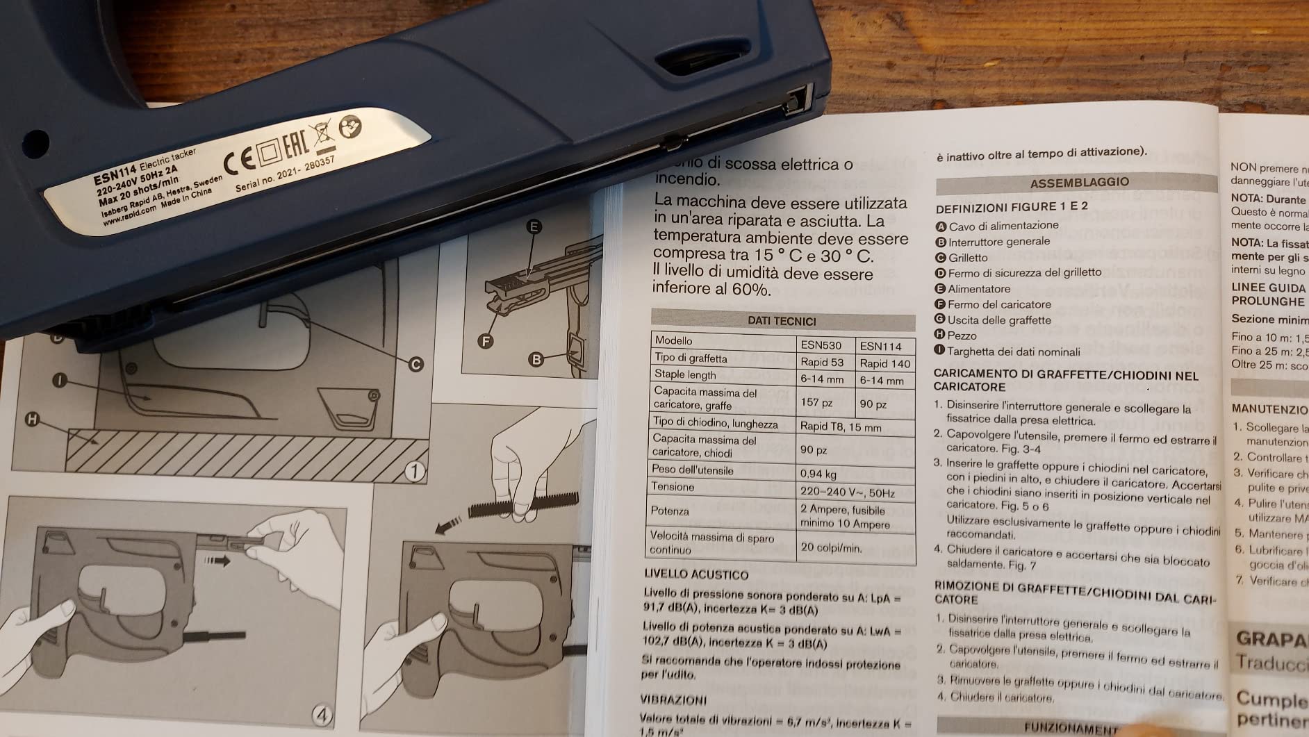 Rapid Agrafage ESN114 agrafeuse-cloueuse électrique en coffret, agrafes 6–14 mm