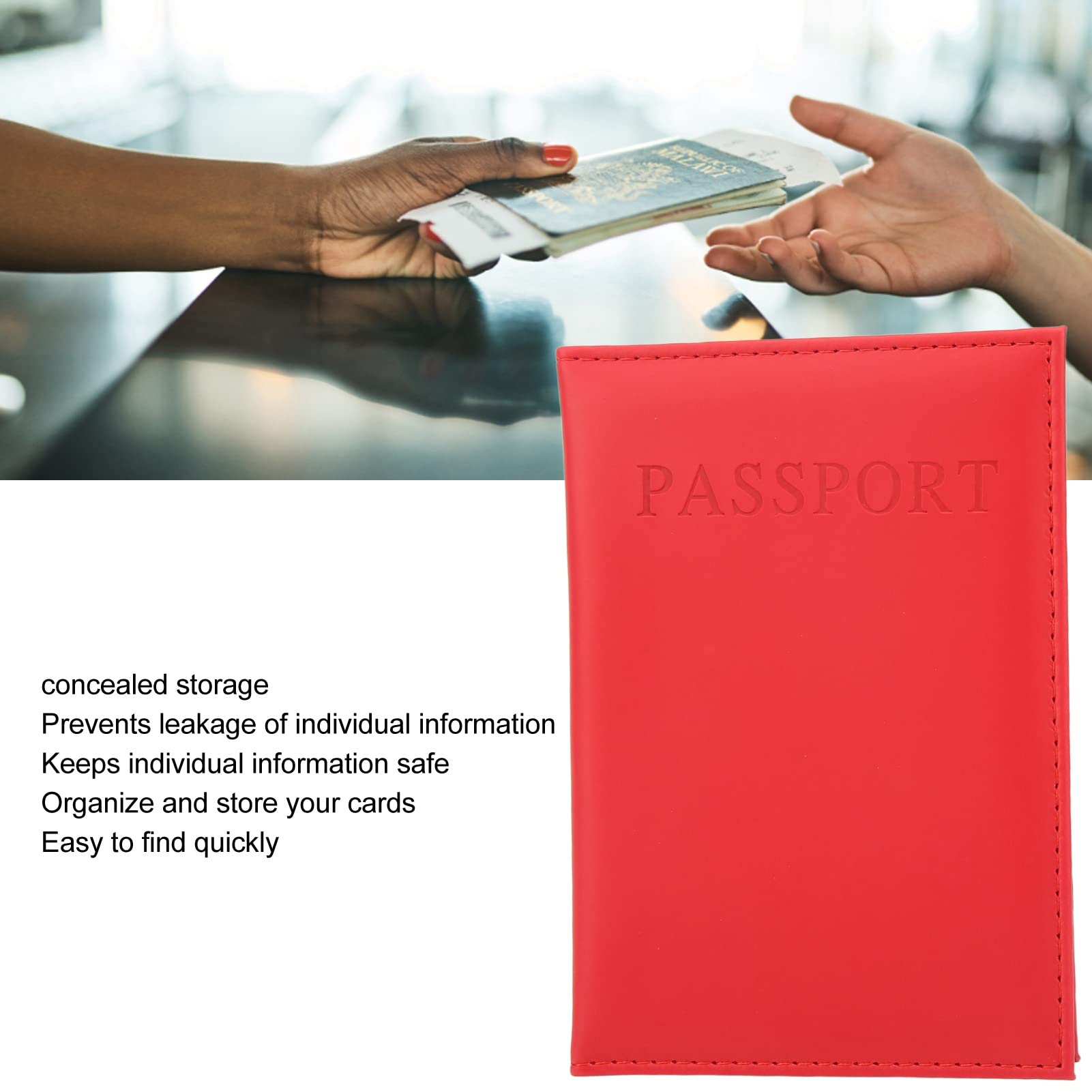 Omabeta Fashion Accessories & Umbrellas housses passeport grand format rouges lot de 4