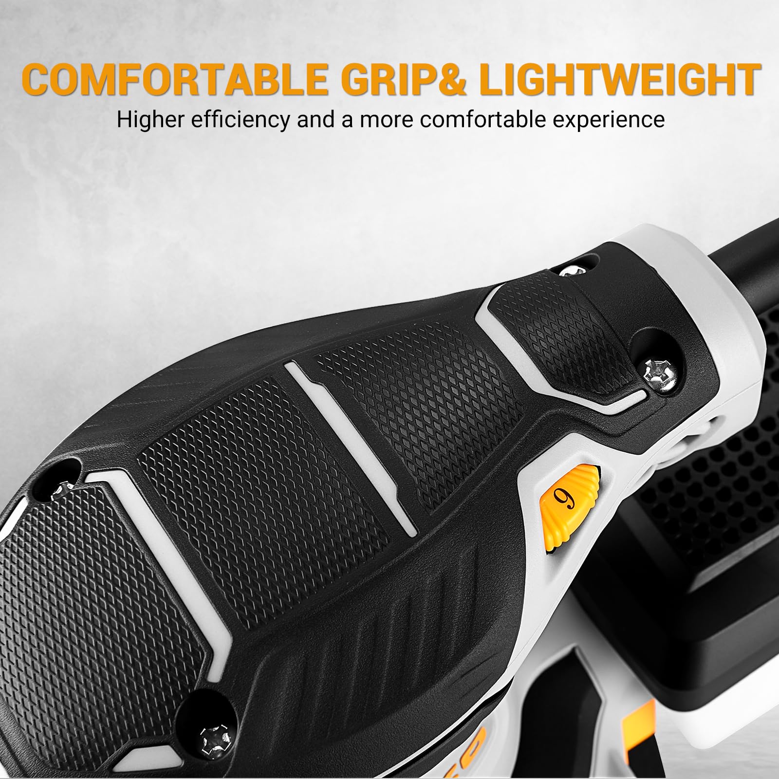 DEKOPRO POWER TOOLS ponceuse excentrique 300 W 125 mm jaune-gris