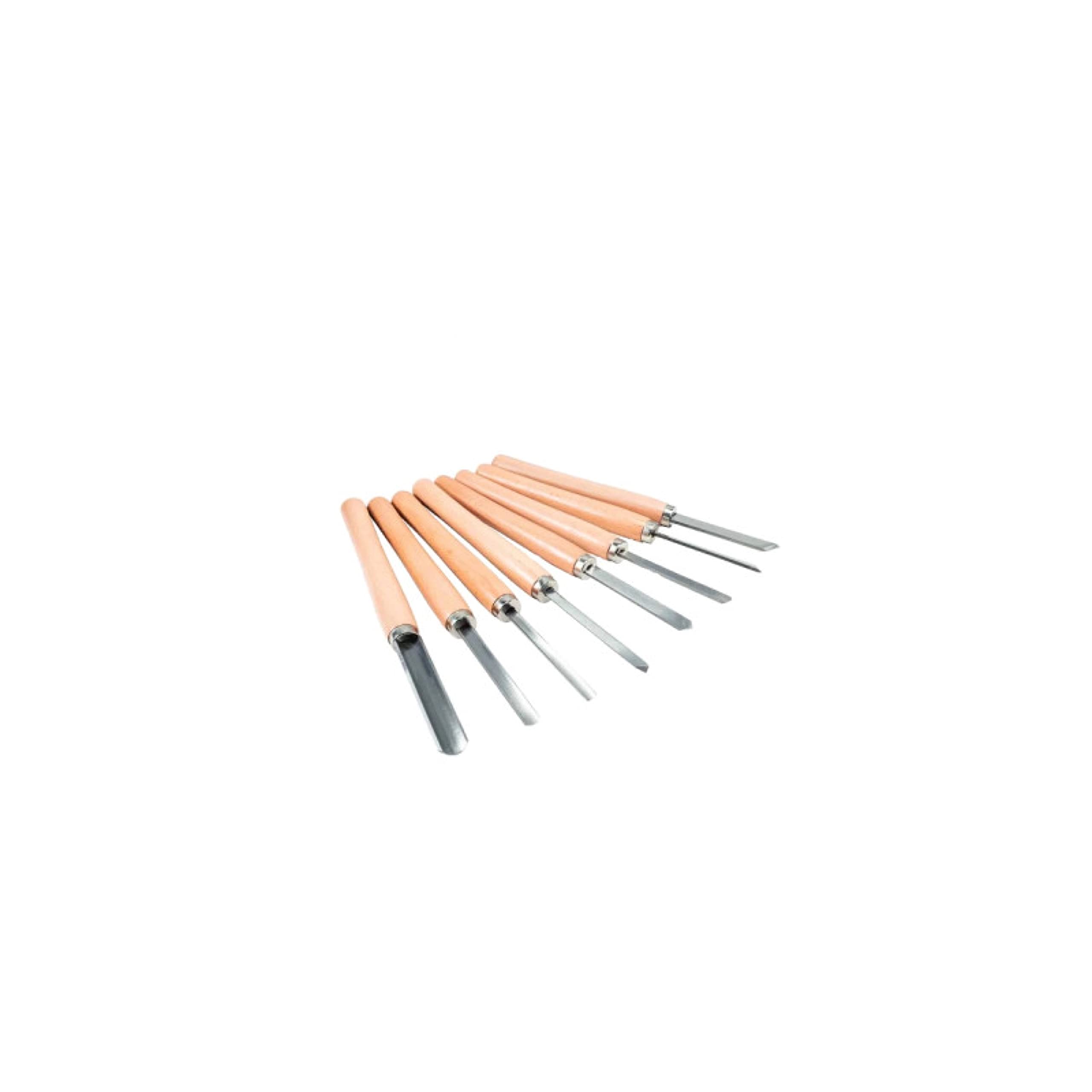 Scheppach DMV Series jeu d’outils de tournage 8 pièces pour tour à bois