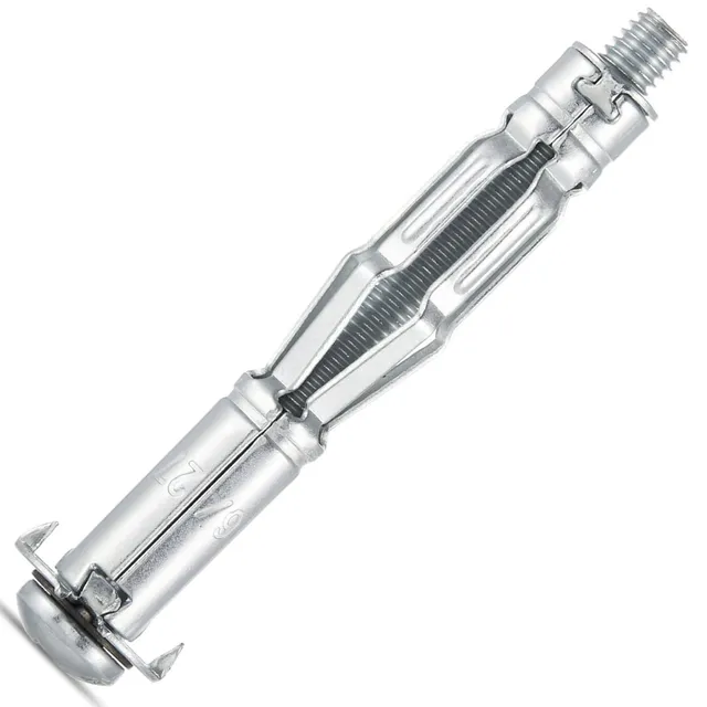 AKKTOL Molly Bolts & Hollow Wall Anchors chevilles M6 x 65 mm 15 pièces zinguées