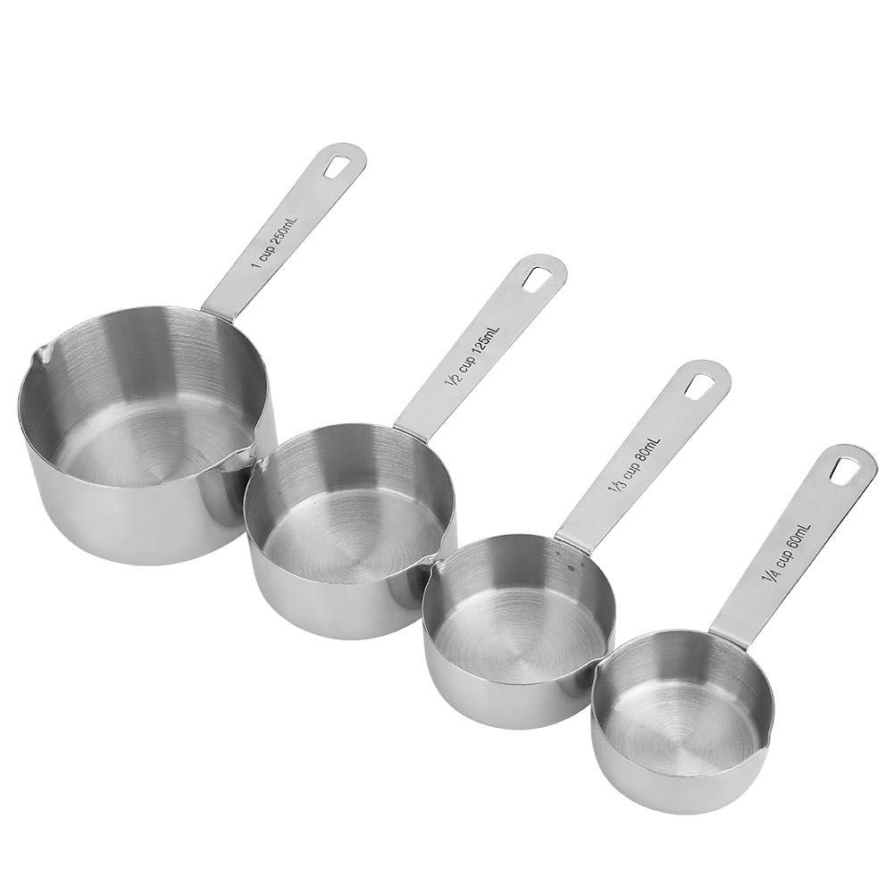 Omabeta Kitchen Utensils & Cooking Tools Tasses à mesurer 4 pièces inox