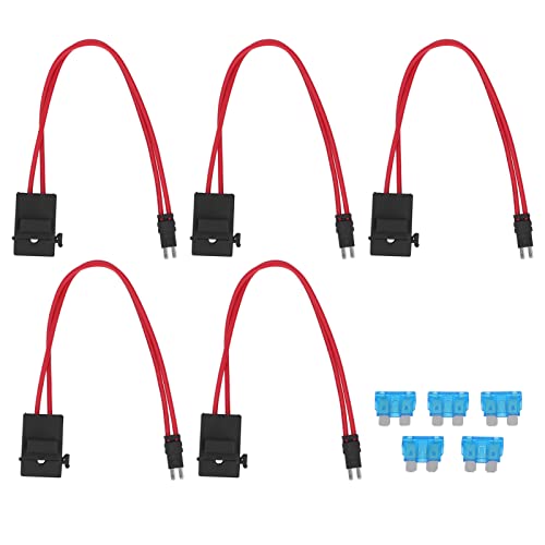 Omabeta Automotive Accessories porte-fusible voiture mini 20 A 16 AWG lot de 5