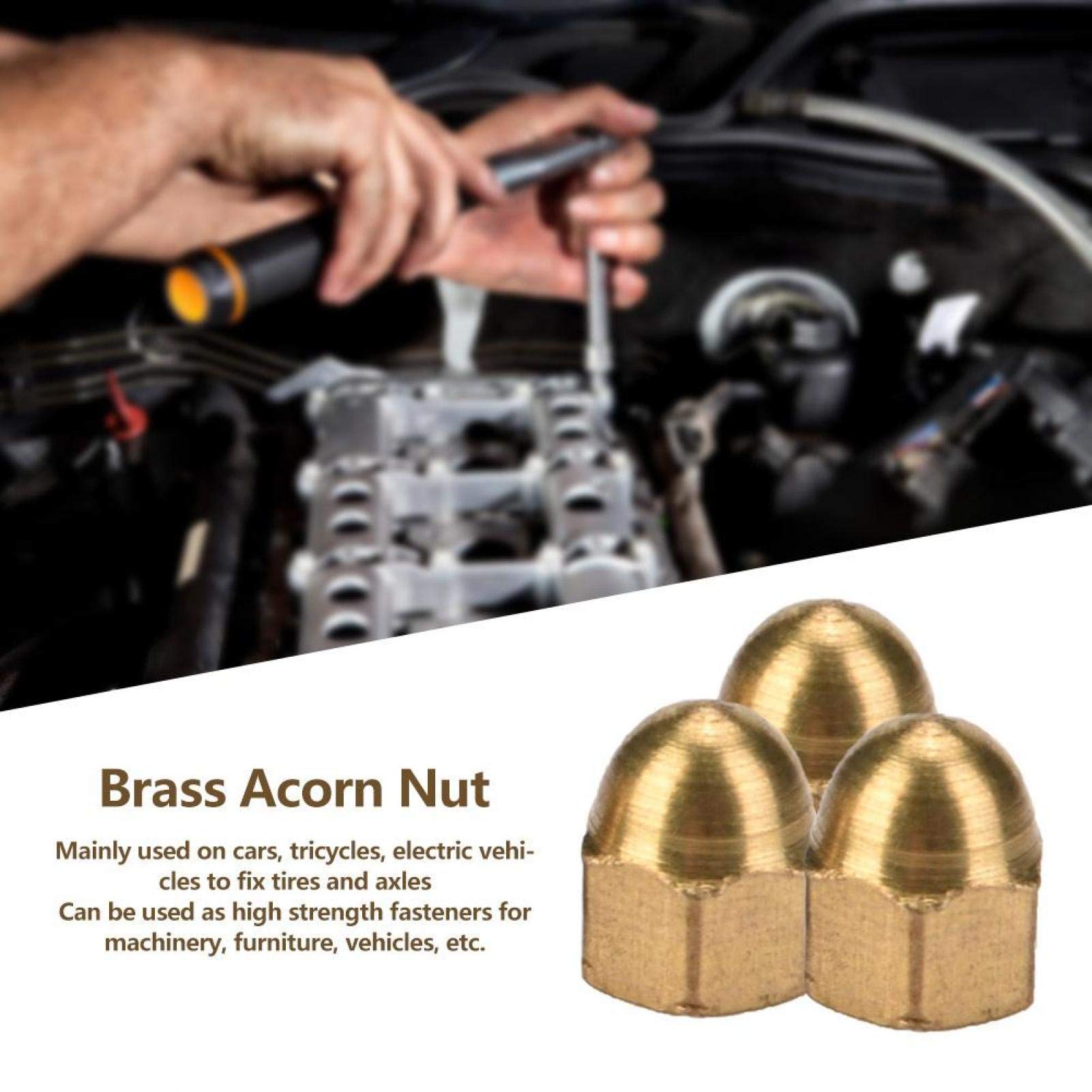 Omabeta Fasteners, Screws & Springs Écrous borgnes M3 20 pièces laiton