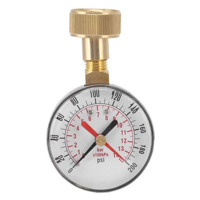 Omabeta Jauge de test de pression d'eau 0–200 psi filetage 3/4