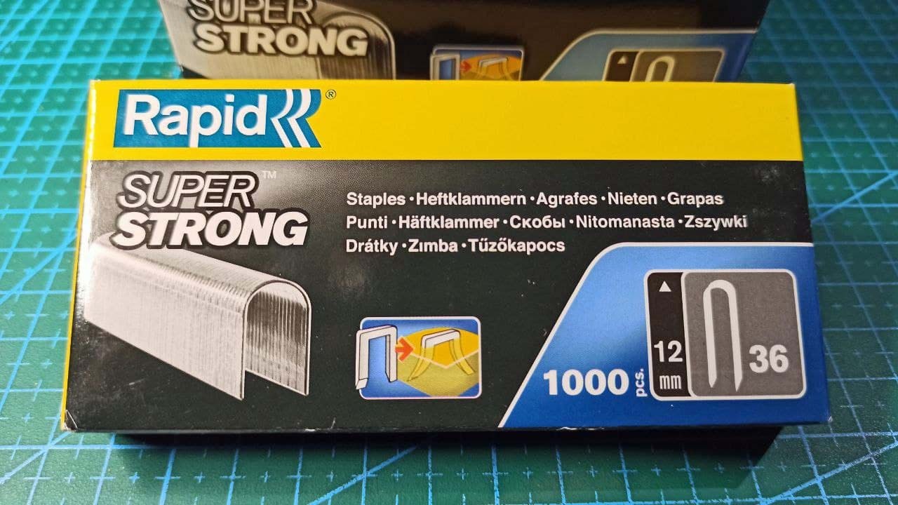 Rapid’os 16 Agrafage n°36 agrafes câble 12 mm boîte de 5000 galvanisées