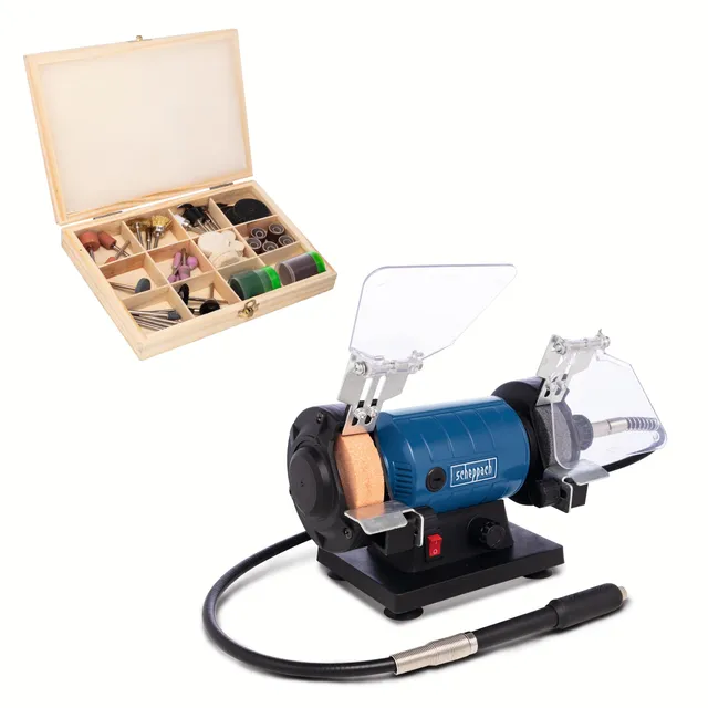 Scheppach BSM Series HG35 touret à meuler 75 mm avec arbre flexible