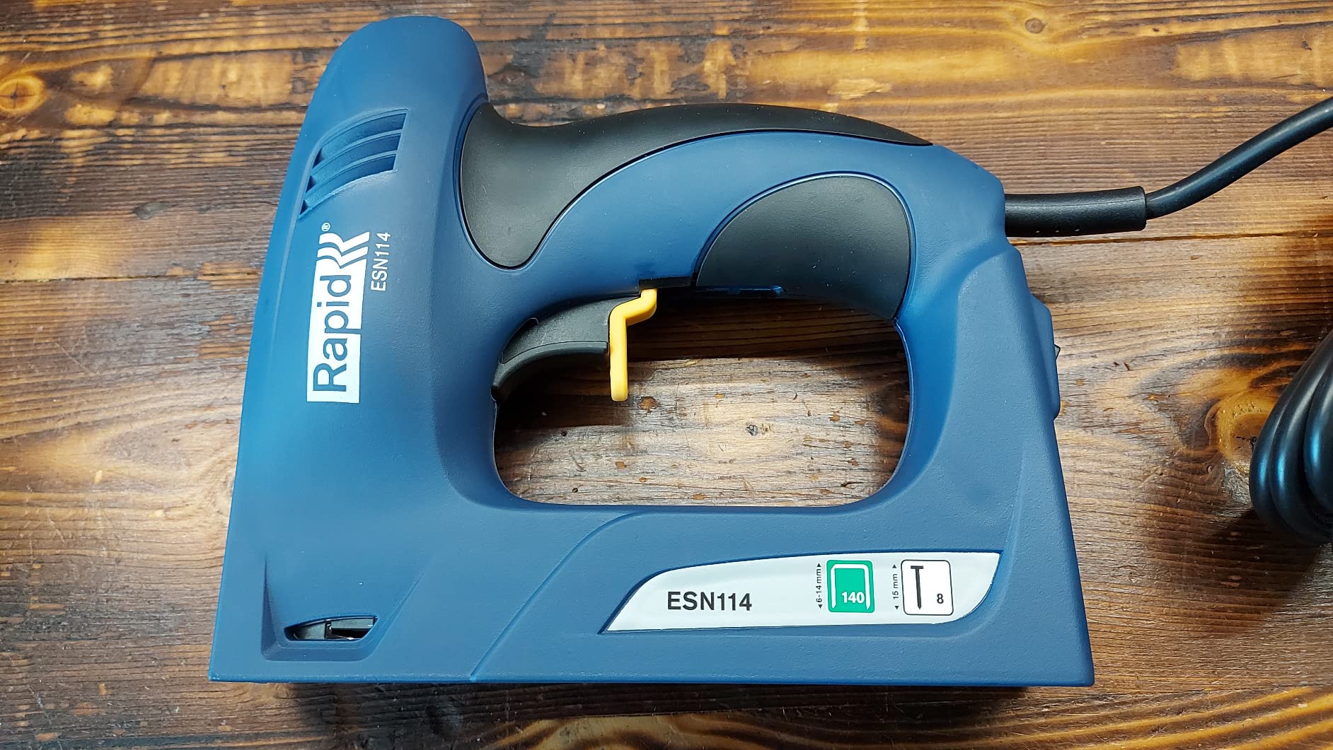 Rapid Agrafage ESN114 agrafeuse-cloueuse électrique en coffret, agrafes 6–14 mm
