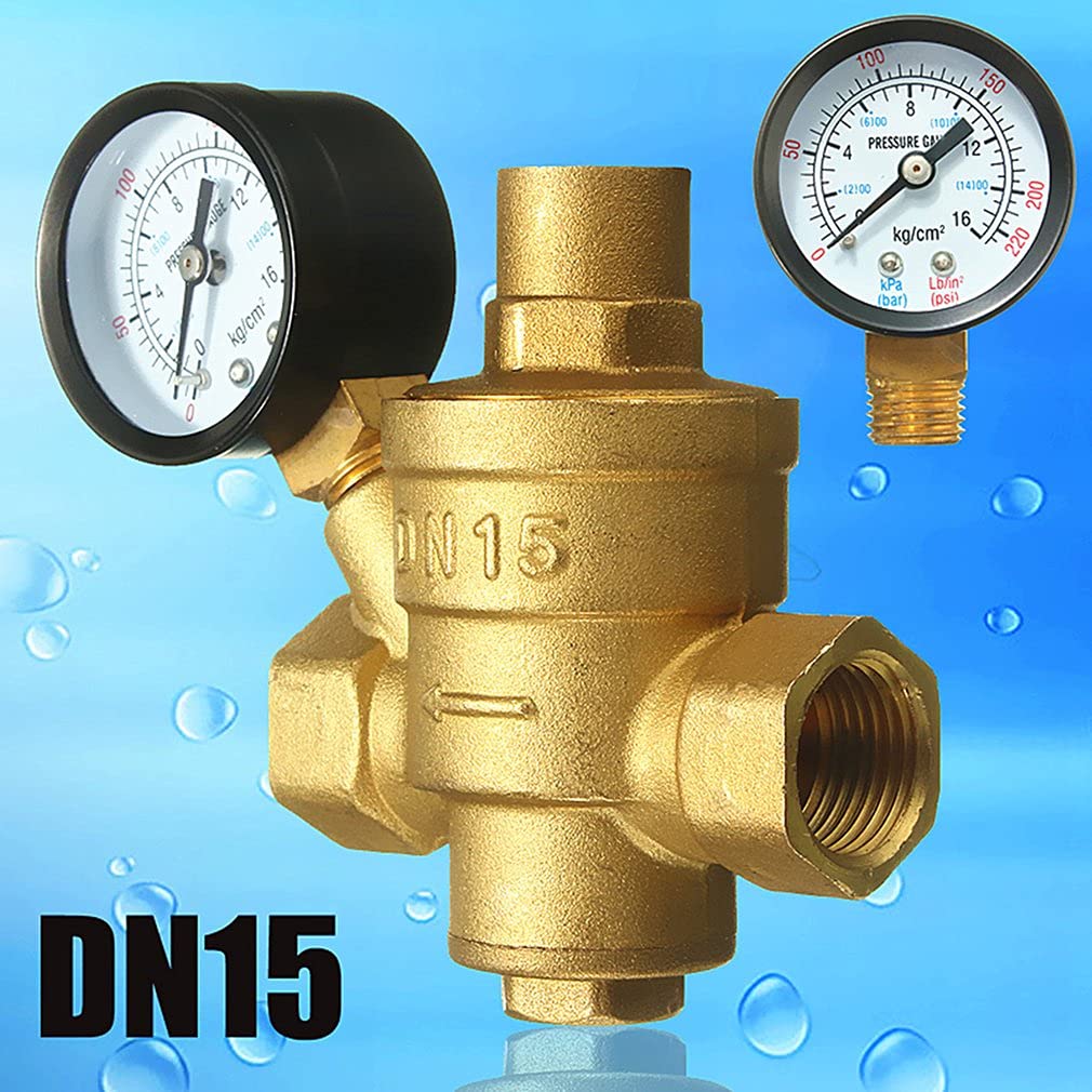 Omabeta Pumps & Irrigation Equipment Réducteur de pression DN15 20 mm en laiton réglable