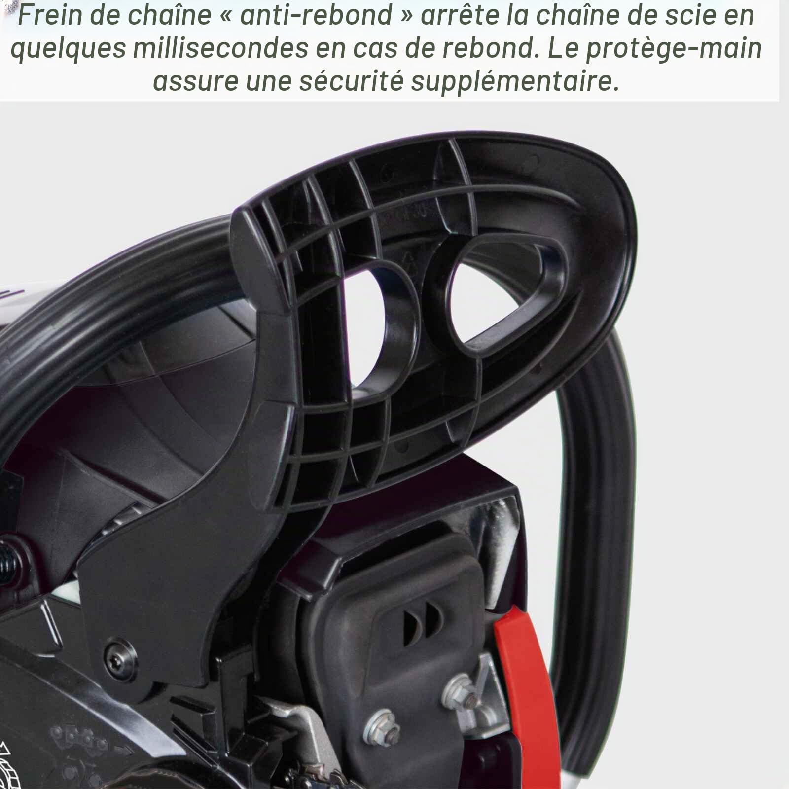 Scheppach TKG Series CSP41 tronçonneuse thermique 41 cm³, guide 40 cm