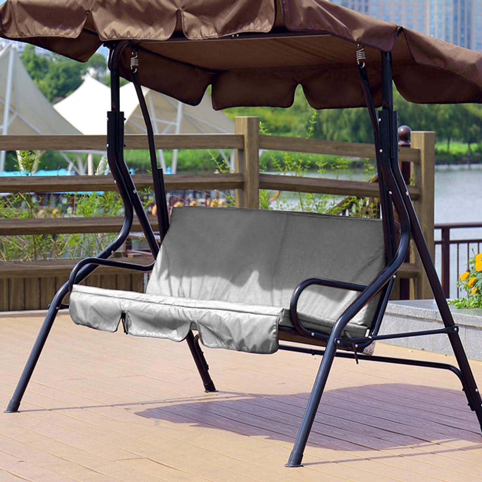 Omabeta Garden Machinery & Agricultural Equipment housse de balançoire 3 places grise imperméable