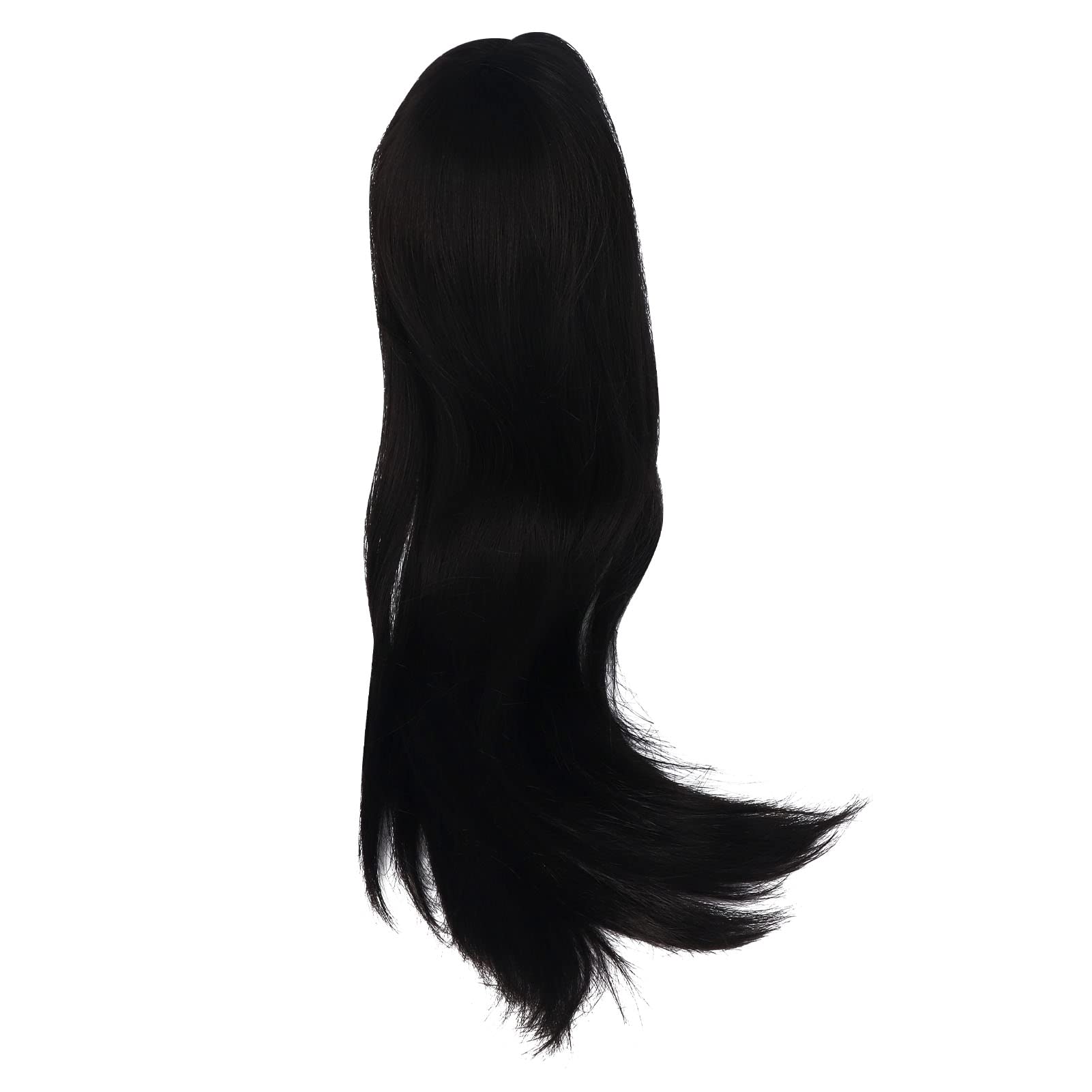 Omabeta 1/3 Doll Wig perruque poupée noire raie milieu