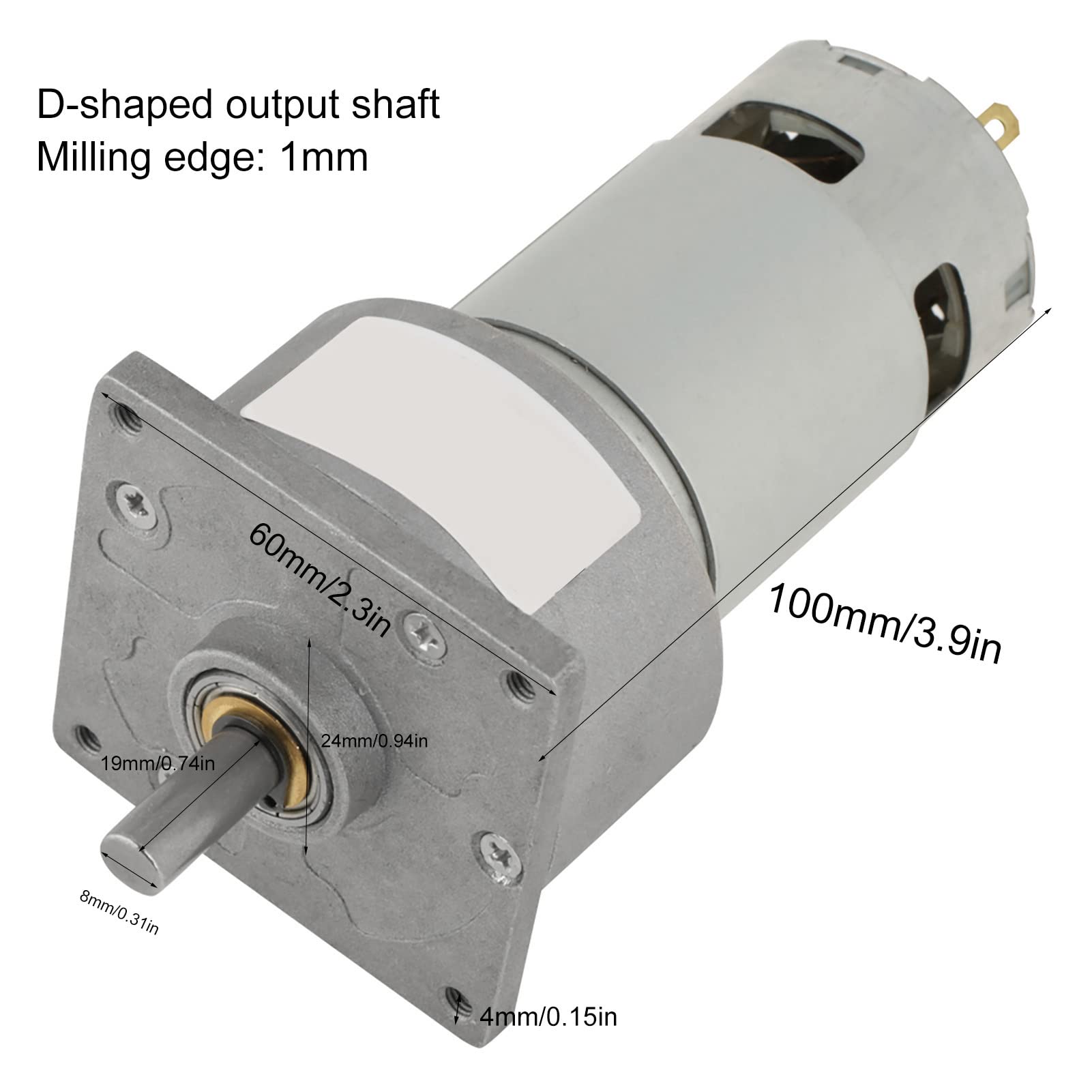 Omabeta Electrical Components & Wiring Micro-moteur à engrenages 12 V 600 tr/min