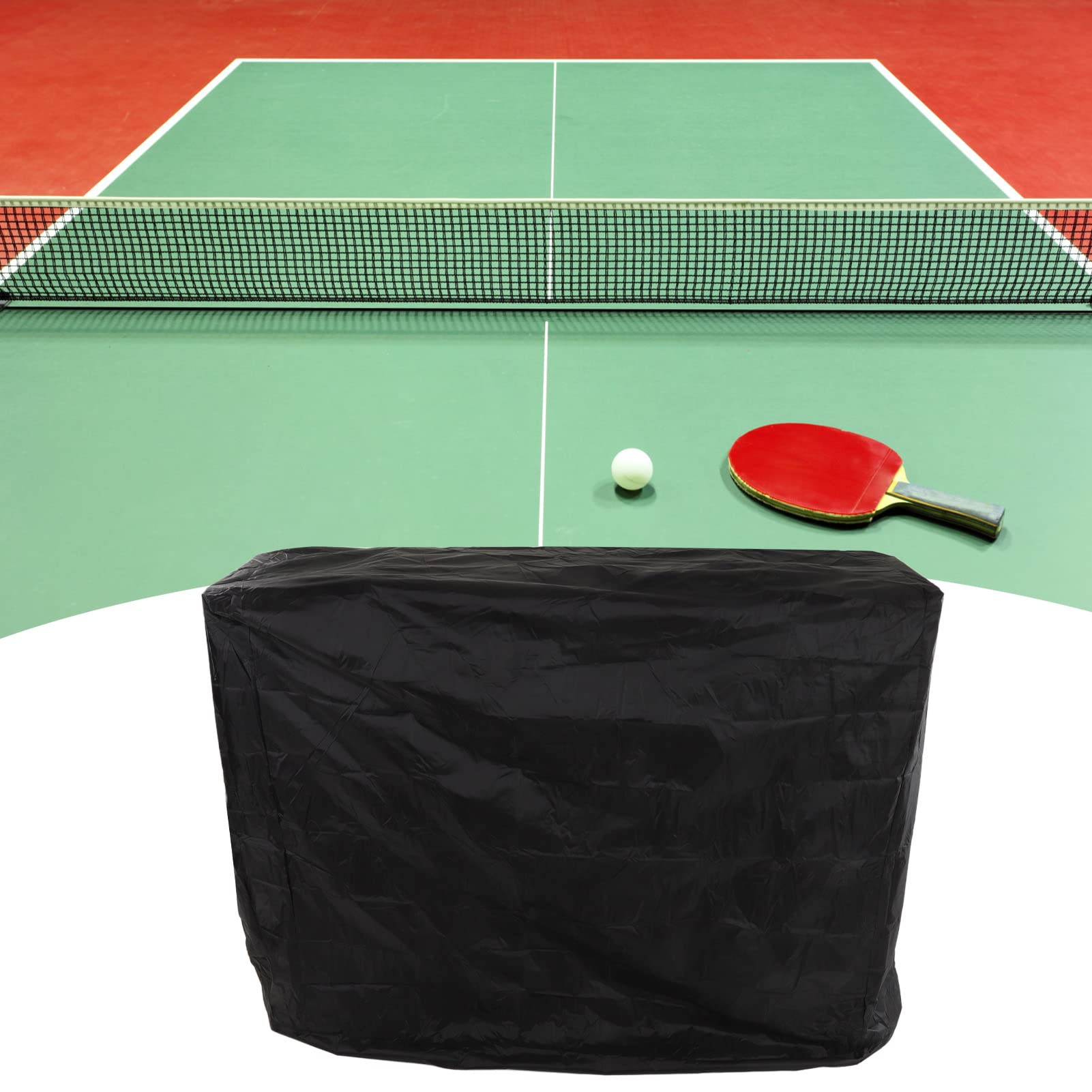 Omabeta Garden Machinery & Agricultural Equipment housse de table de ping-pong 155 × 75 × 144 cm noire