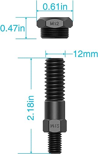 AKKTOL Mandrels for Rivet Nut Tool M12 mandrin de rechange en acier