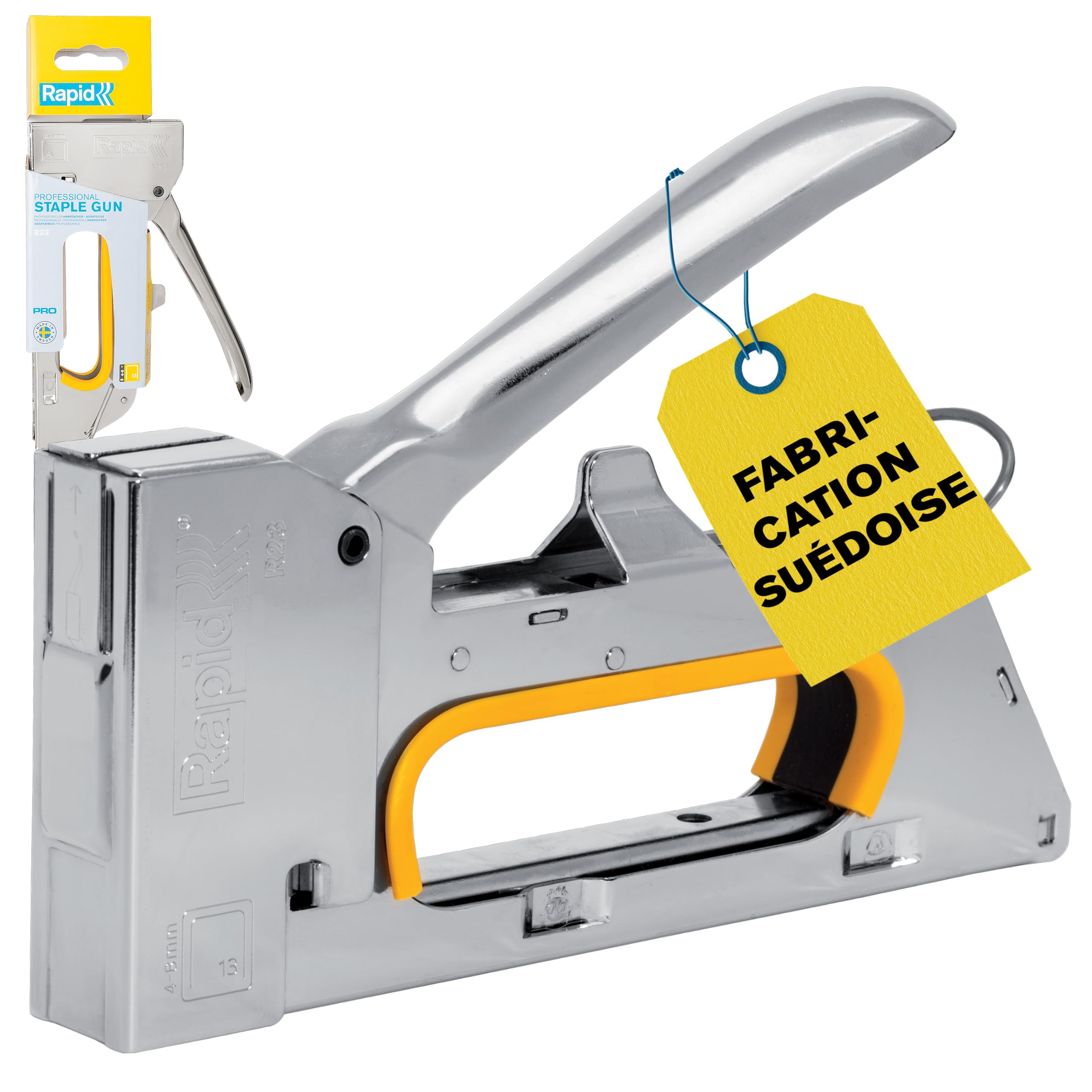 Rapid’os 16 Agrafage PRO R23 agrafeuse manuelle pour tissus d’ameublement, boîte PRO