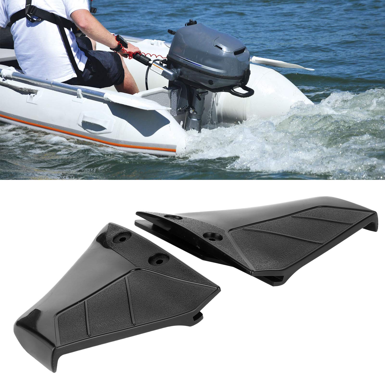 Omabeta Automotive Accessories Hydrofoil stabilisateur hors-bord noir pour moteur 4 à 50 CV