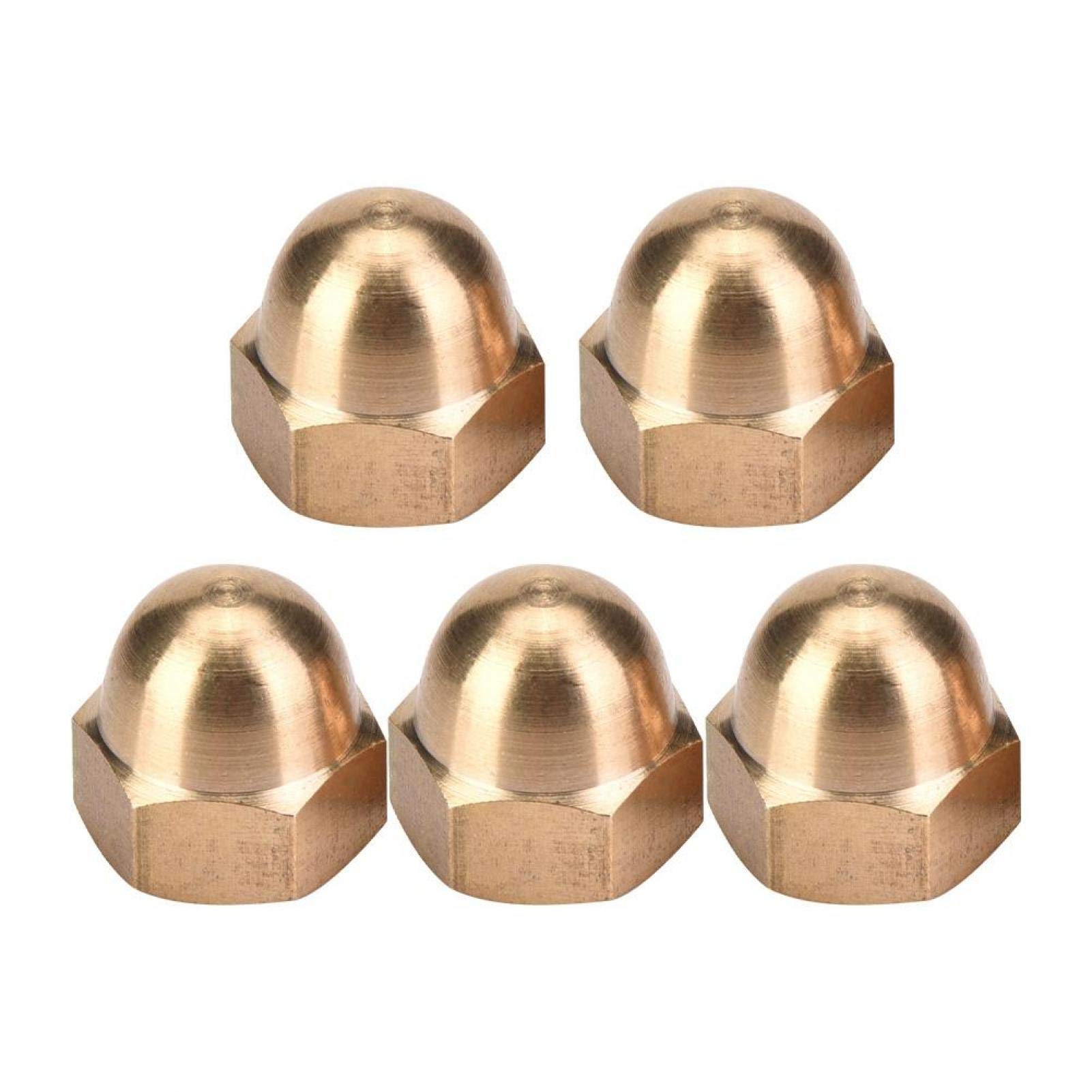 Omabeta Fasteners, Screws & Springs écrous borgnes M12, lot de 5 en laiton