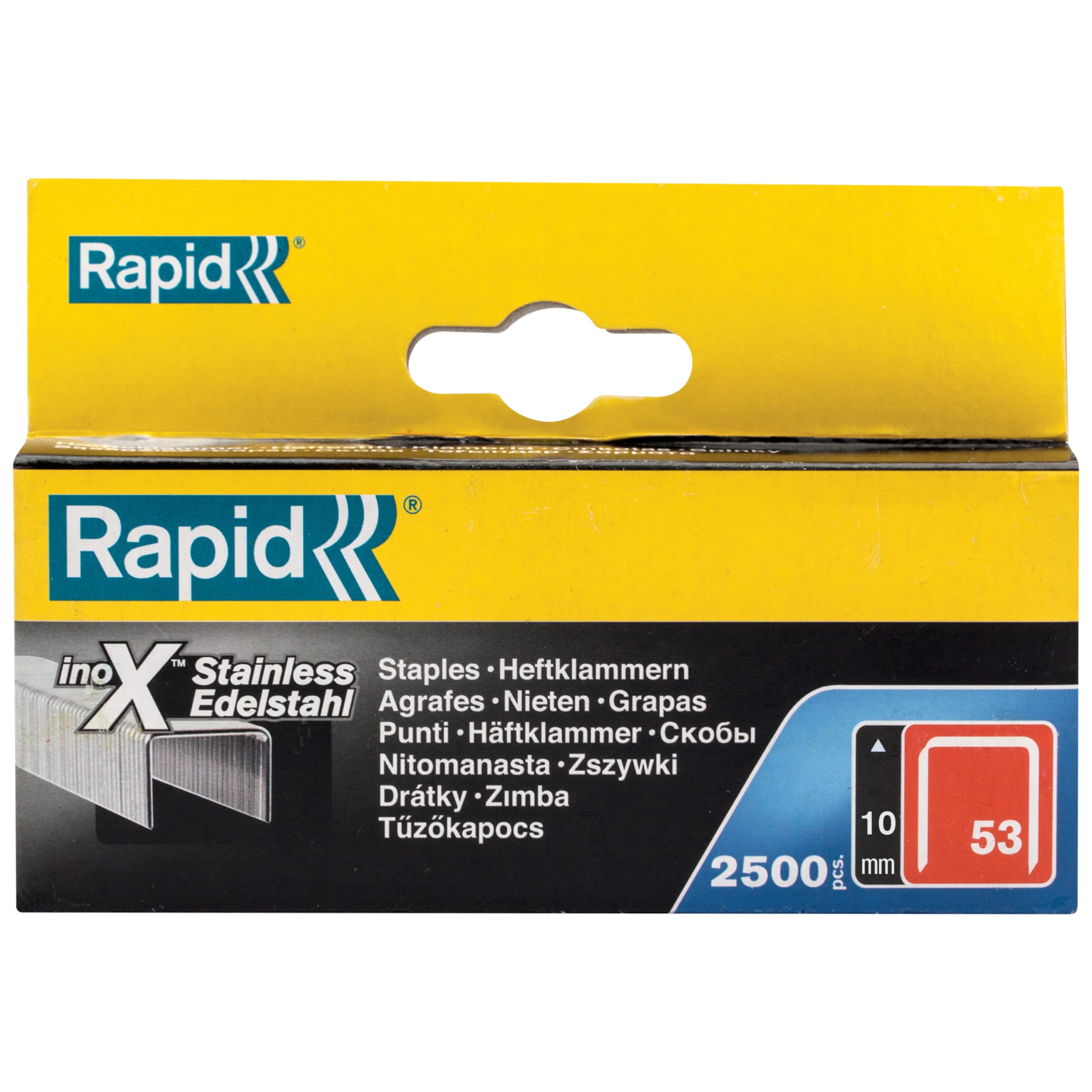 Rapid’os 16 Agrafage n°53 agrafes 10 mm 2500 pièces inox