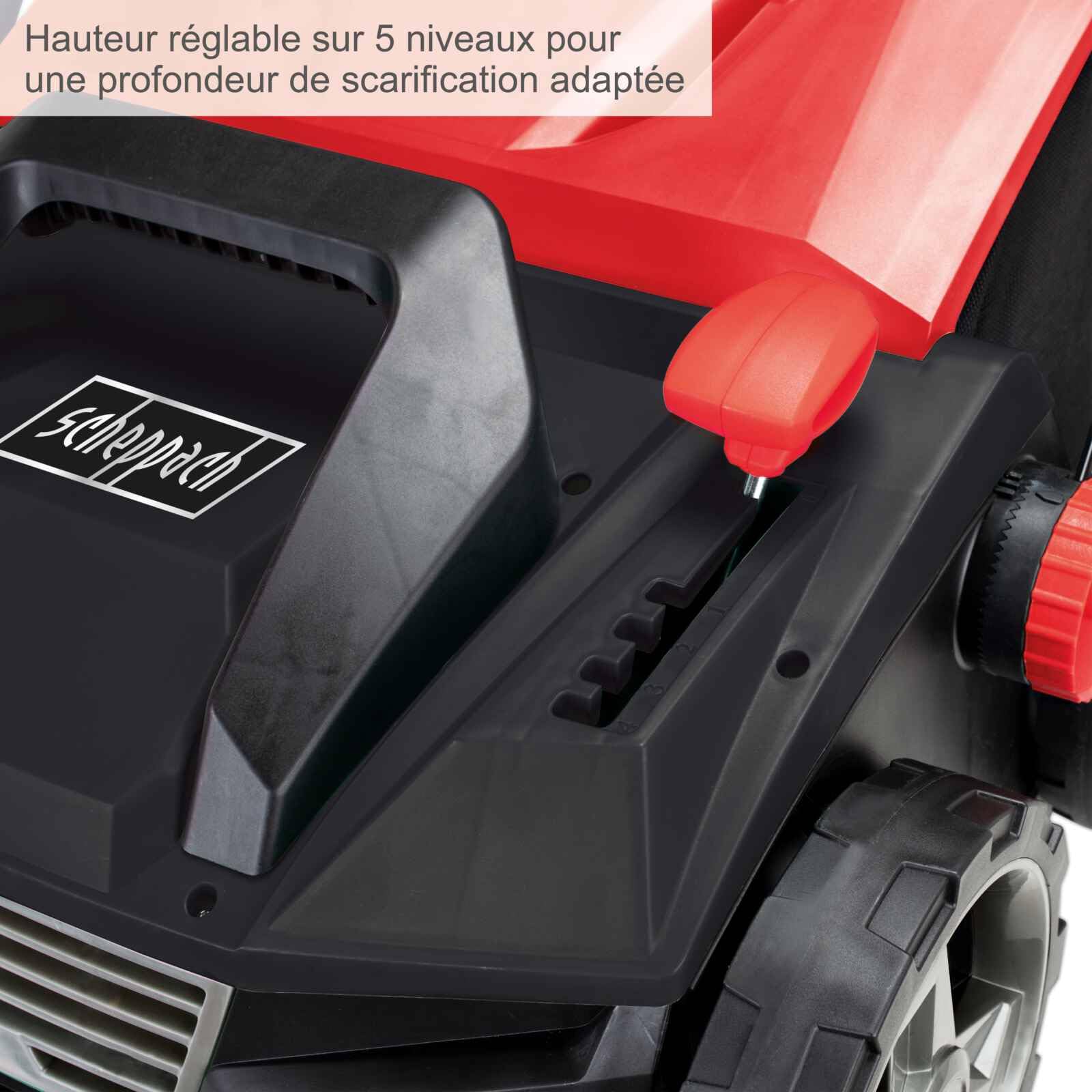 Scheppach KG Series SC38 scarificateur électrique 1600 W 38 cm 2-en-1