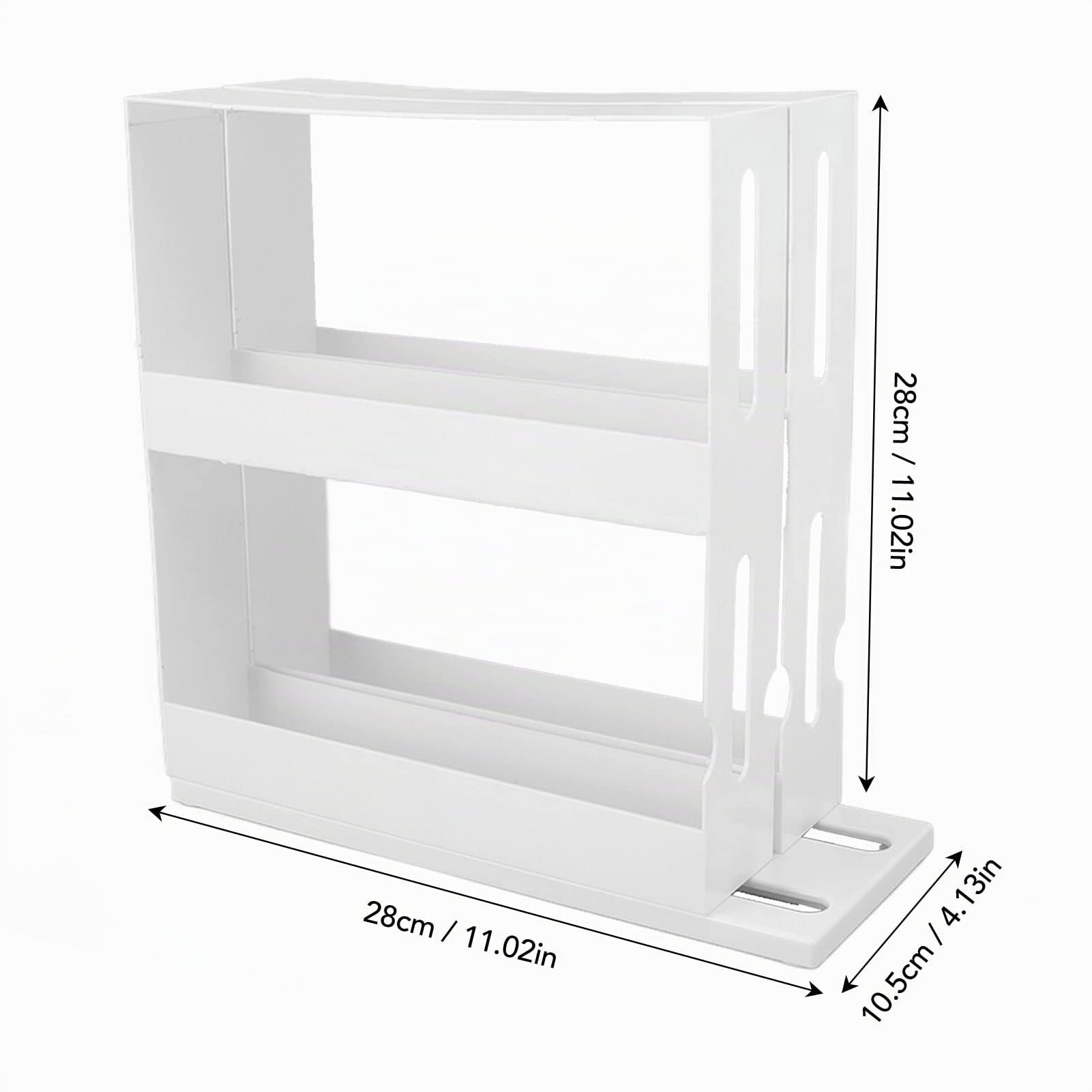 Omabeta Home Décor & Bathroom Décor Support à épices 2 niveaux coulissant