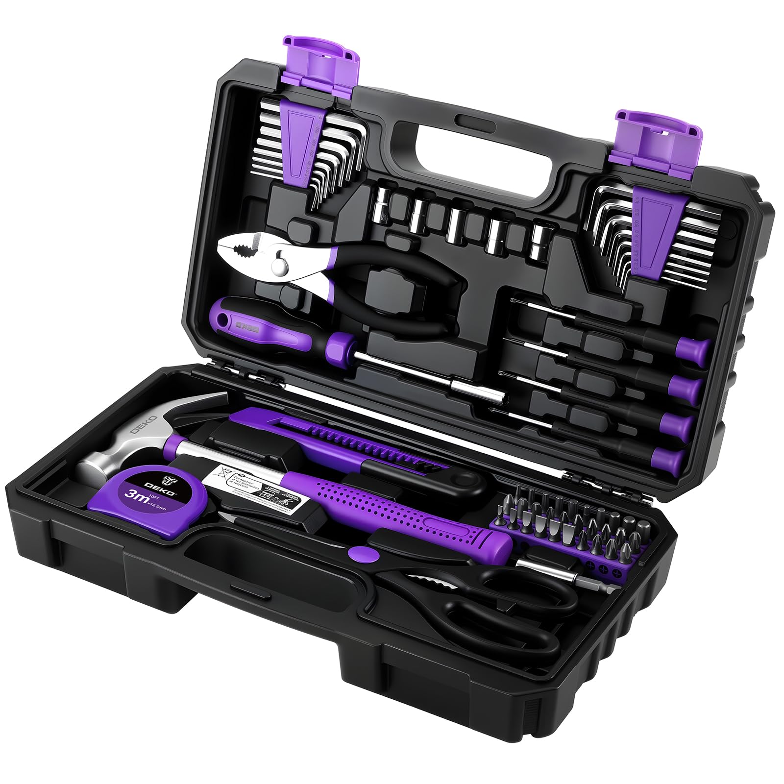 DEKOPRO TOOL KIT boîte à outils 62 pièces, jaune