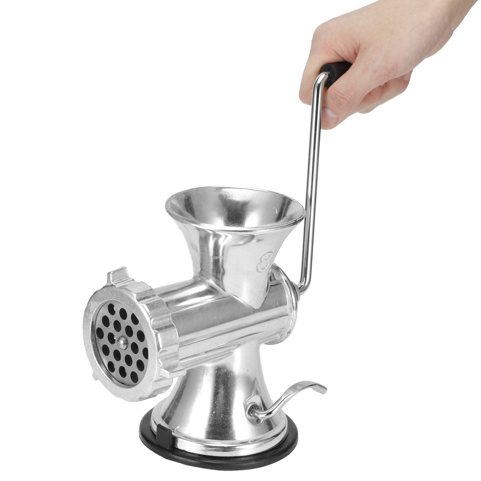 Omabeta Kitchen Appliances Hachoir à viande manuel avec ventouse en aluminium