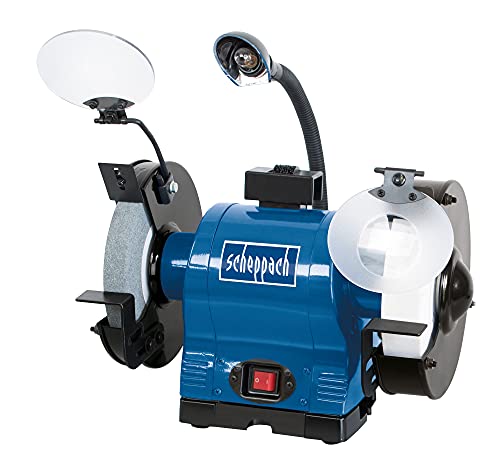 Scheppach BSM Series BG200AL touret à meuler double 550 W Ø 200 mm
