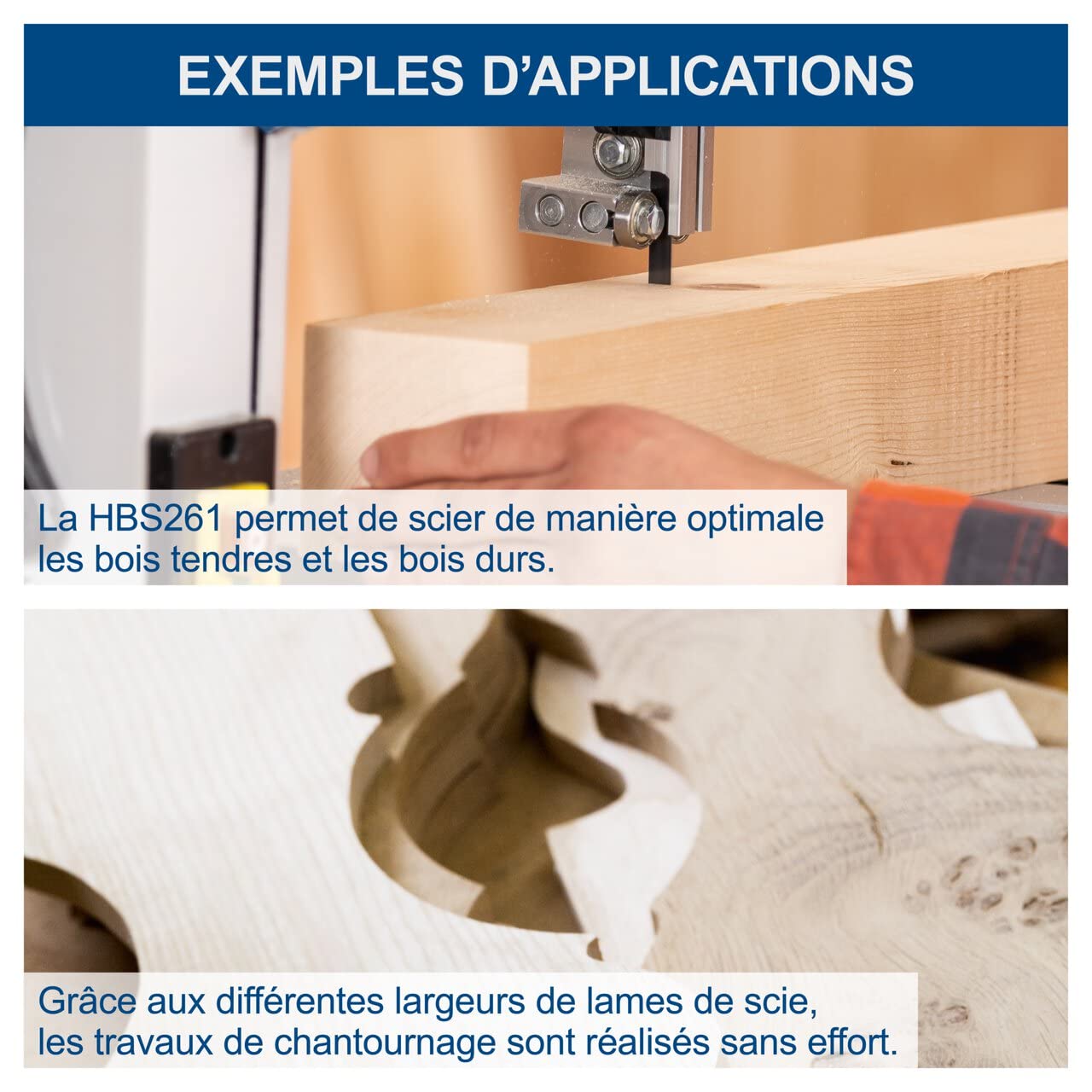 Scheppach HBS Series HBS261 scie à ruban avec lame de rechange incluse 500 W