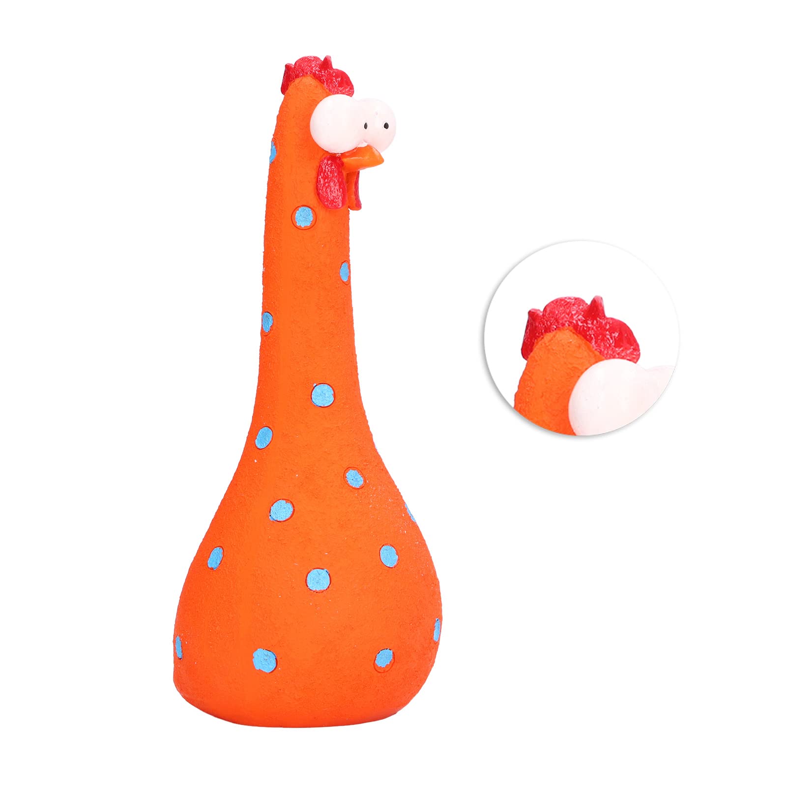Omabeta Home Décor & Bathroom Décor statue poulet de jardin orange en résine