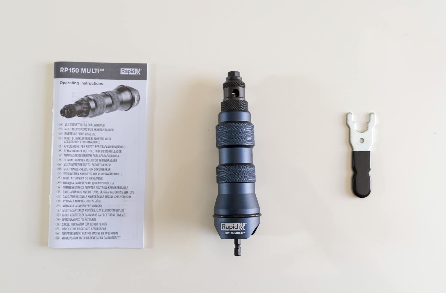 Rapid Rivetage RP150 MULTI adaptateur riveteuse, rivets de 3,2 à 4,8 mm