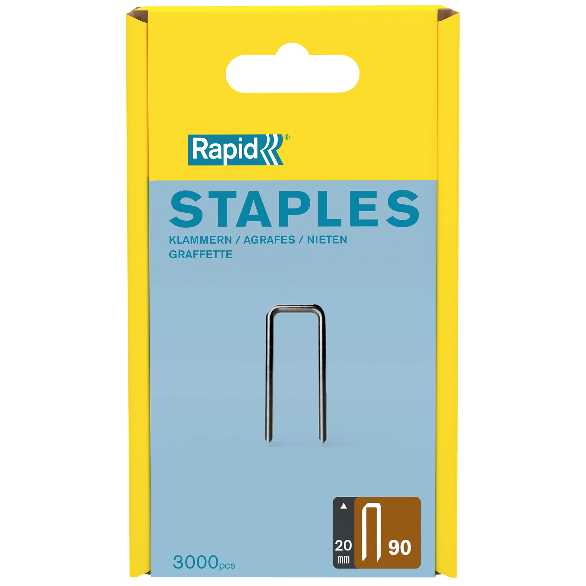 Rapid’os 16 Agrafage n°90 agrafes 20 mm 3000 pièces galvanisées