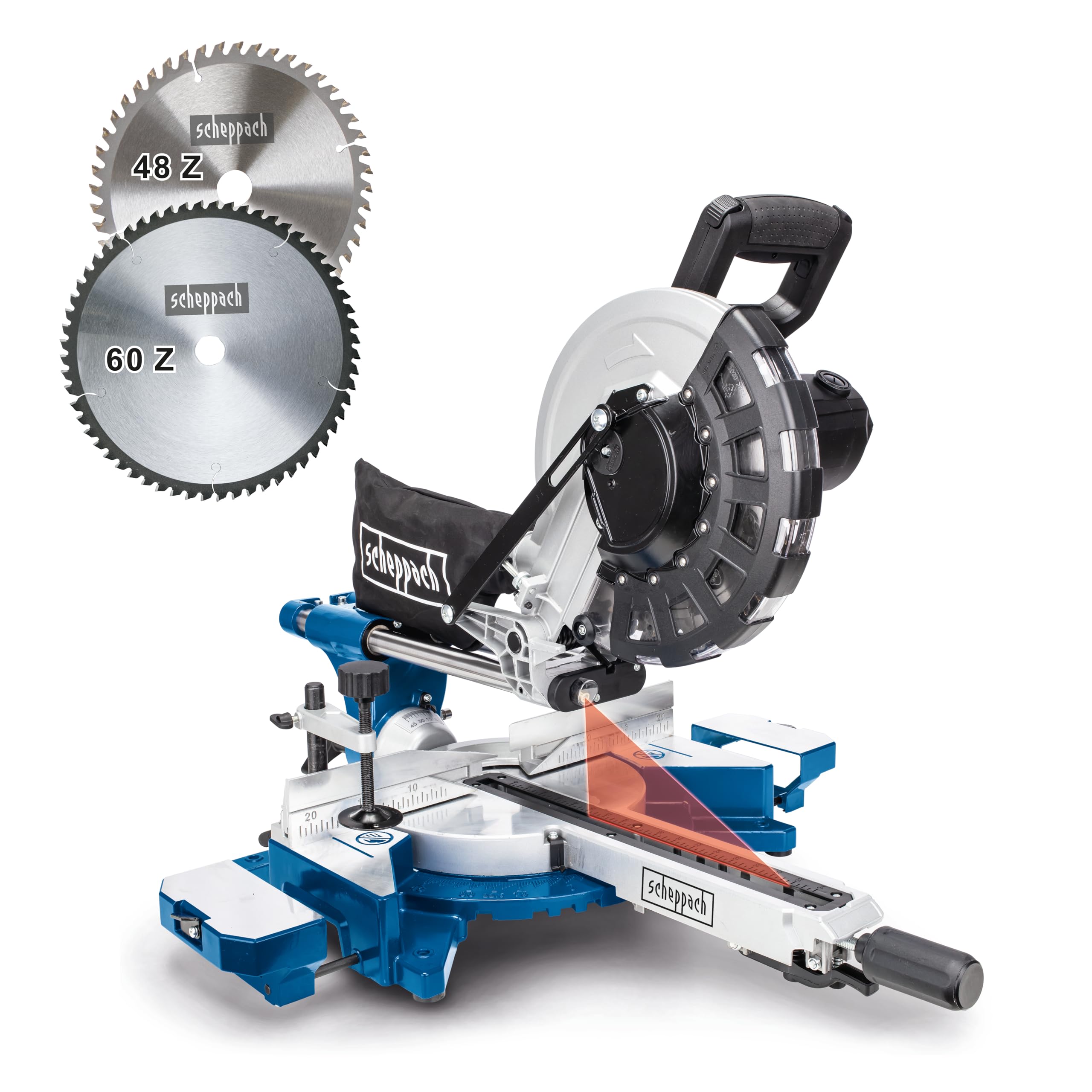 Scheppach HM Series HM254 scie à onglets 2000 W Ø 255 mm avec laser