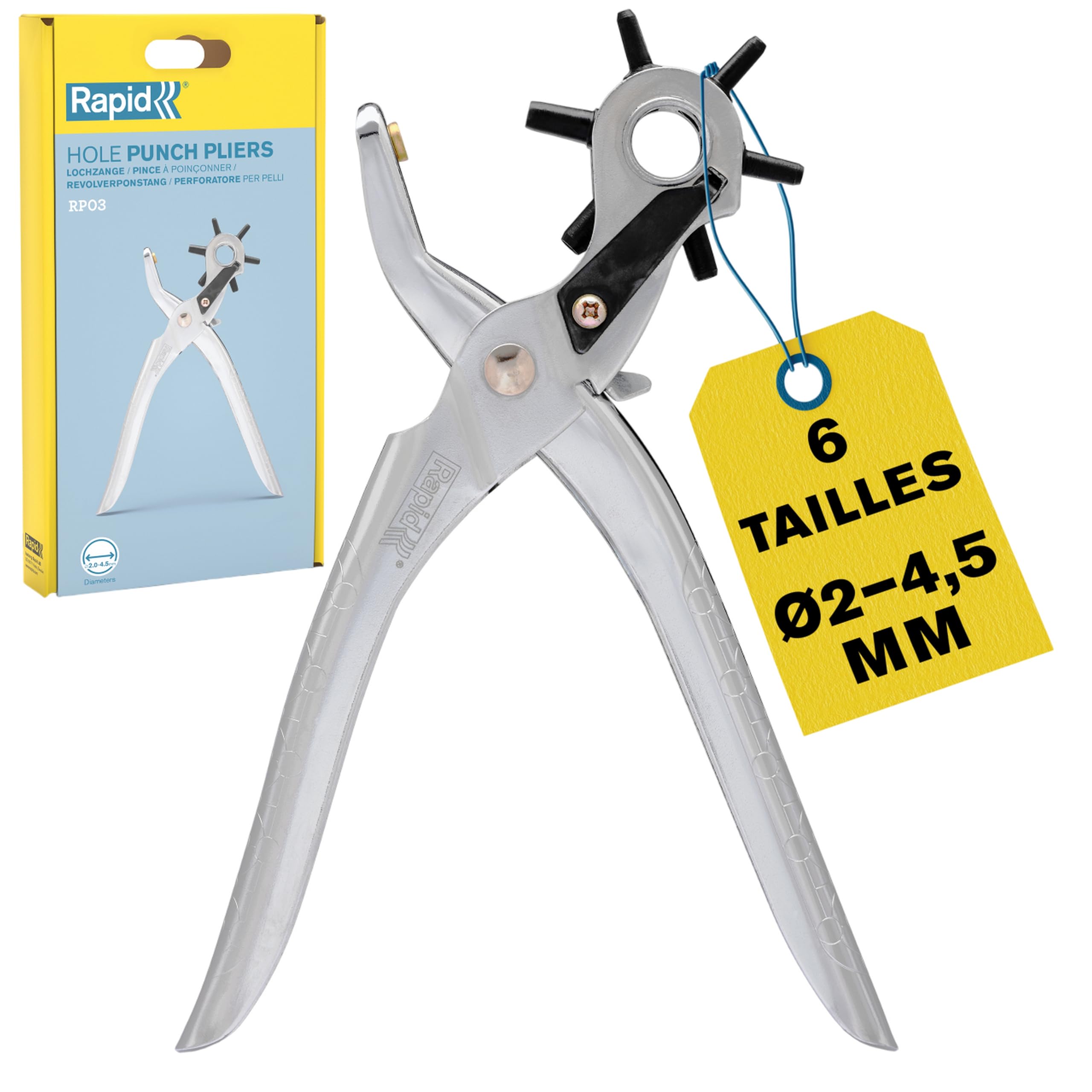 Rapid’os 16 Rivetage RP05 pince à œillets 4 mm avec 100 œillets