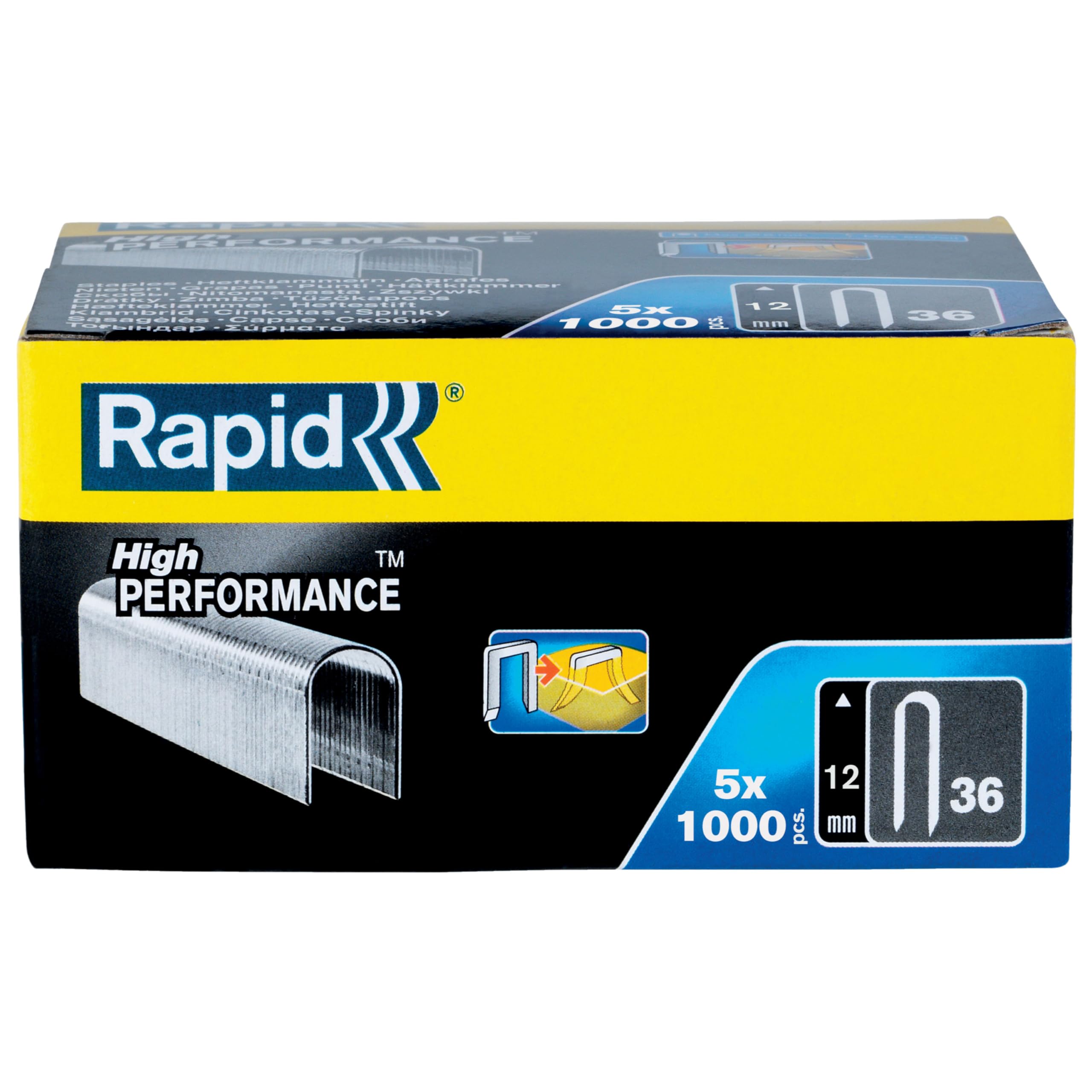 Rapid Agrafage n°36 agrafes câble 12 mm, 5000 pièces, galvanisées