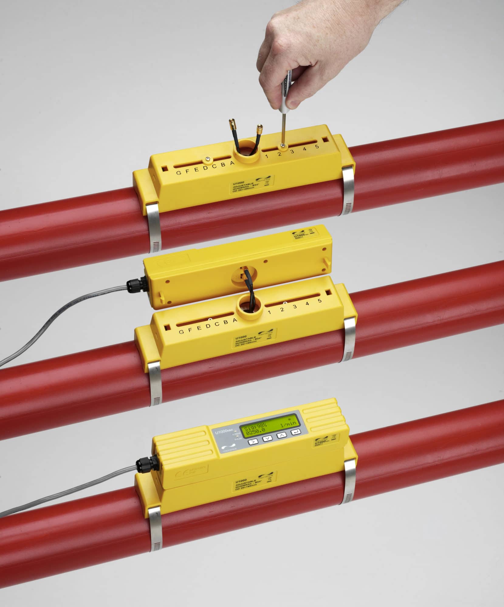 Micronics Ultraflo Fixed Clamp-on Flow Meters U1000MKII-FM débitmètre fixe pour eau et glycol